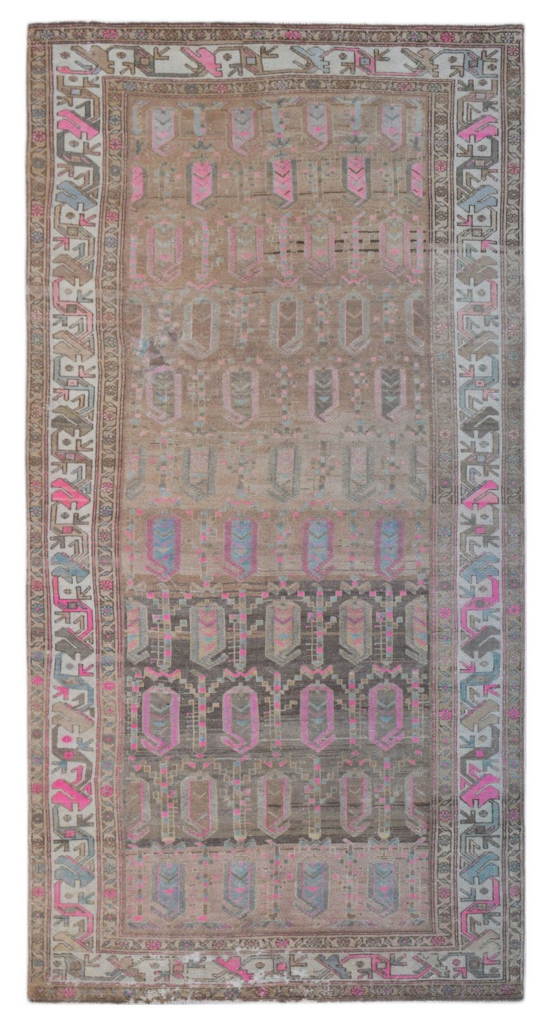 Handmade Vintage Persian Rug | 296 x 154 cm | 9'9" x 5'1" - Najaf Rugs & Textile