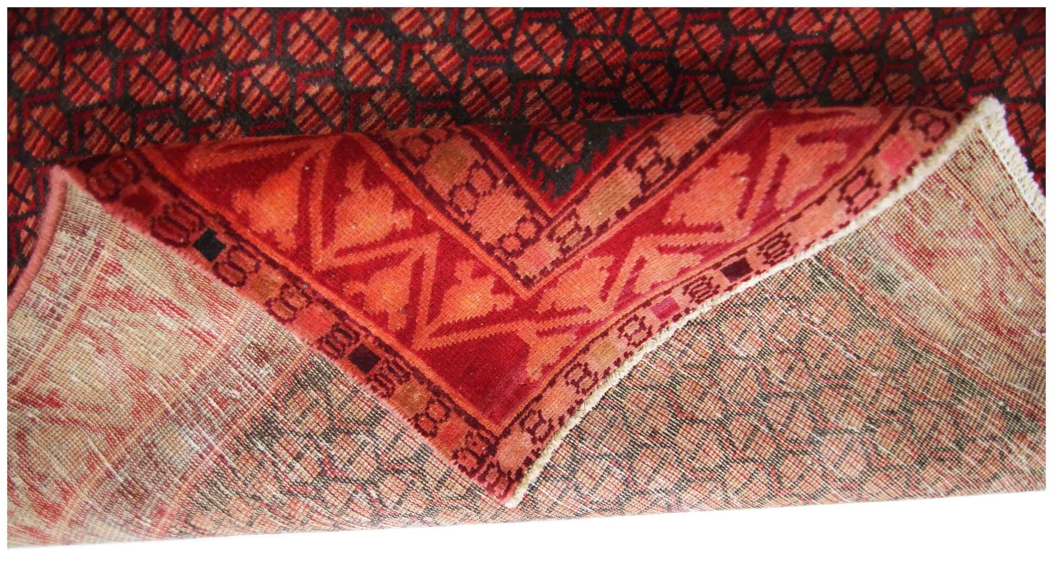 Handmade Vintage Persian Rug | 298 x 147 cm | 9'9" x 4'10" - Najaf Rugs & Textile