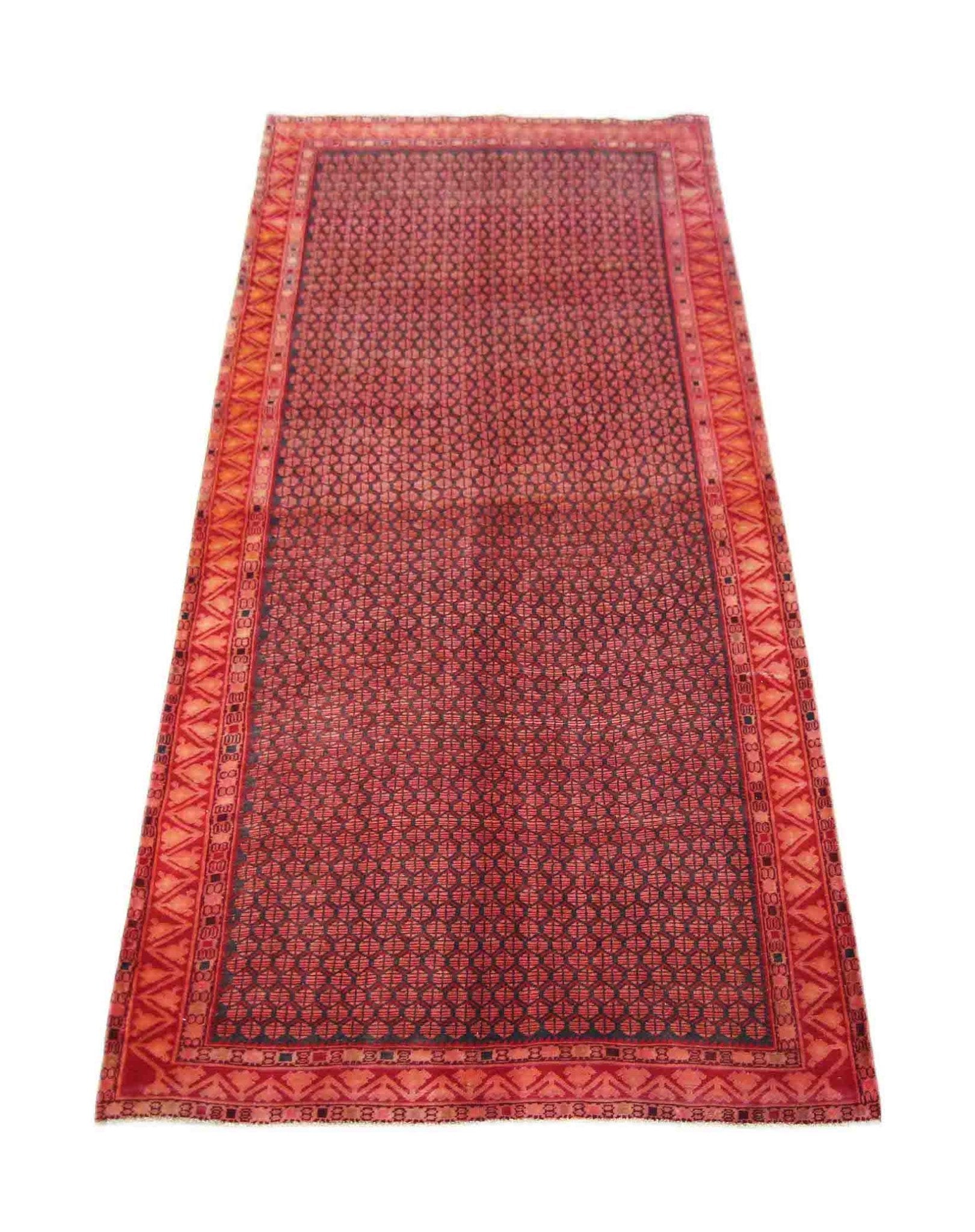 Handmade Vintage Persian Rug | 298 x 147 cm | 9'9" x 4'10" - Najaf Rugs & Textile