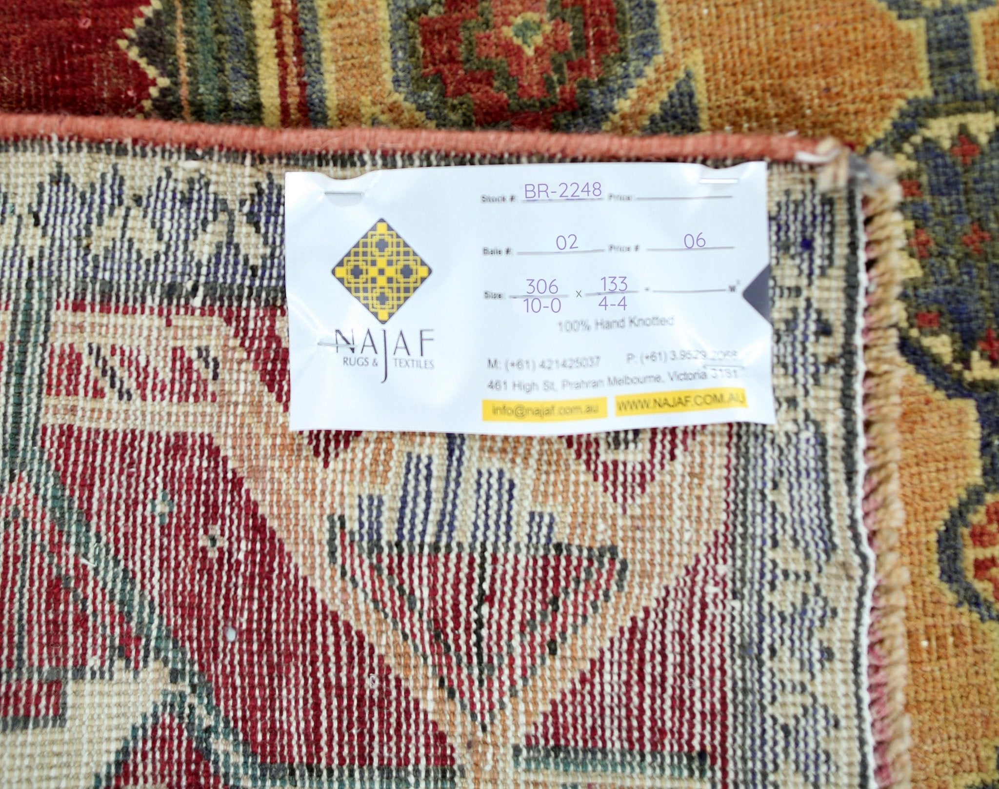 Handmade Vintage Persian Rug | 306 x 133 cm | 10' x 4'4" - Najaf Rugs & Textile