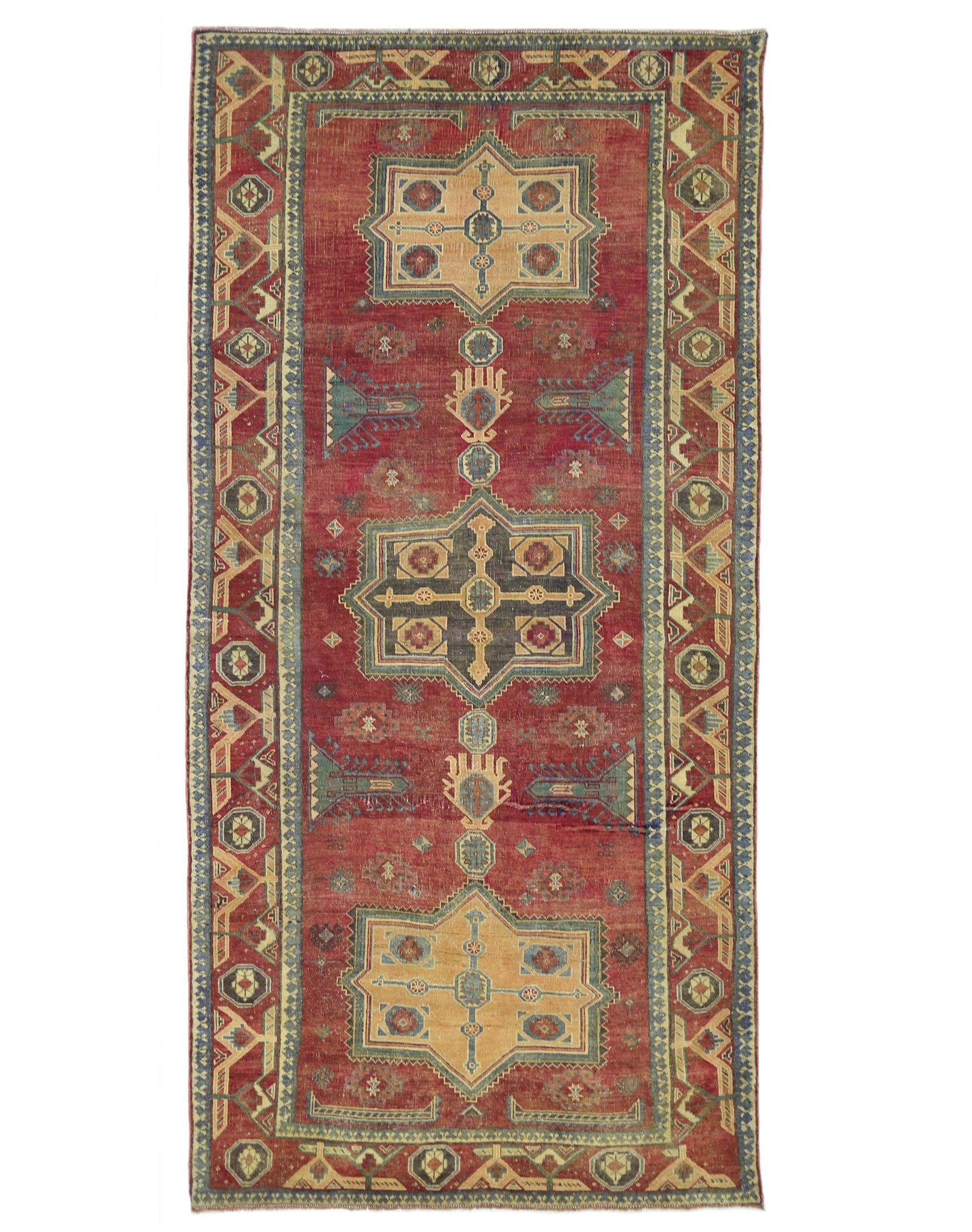 Handmade Vintage Persian Rug | 306 x 133 cm | 10' x 4'4" - Najaf Rugs & Textile