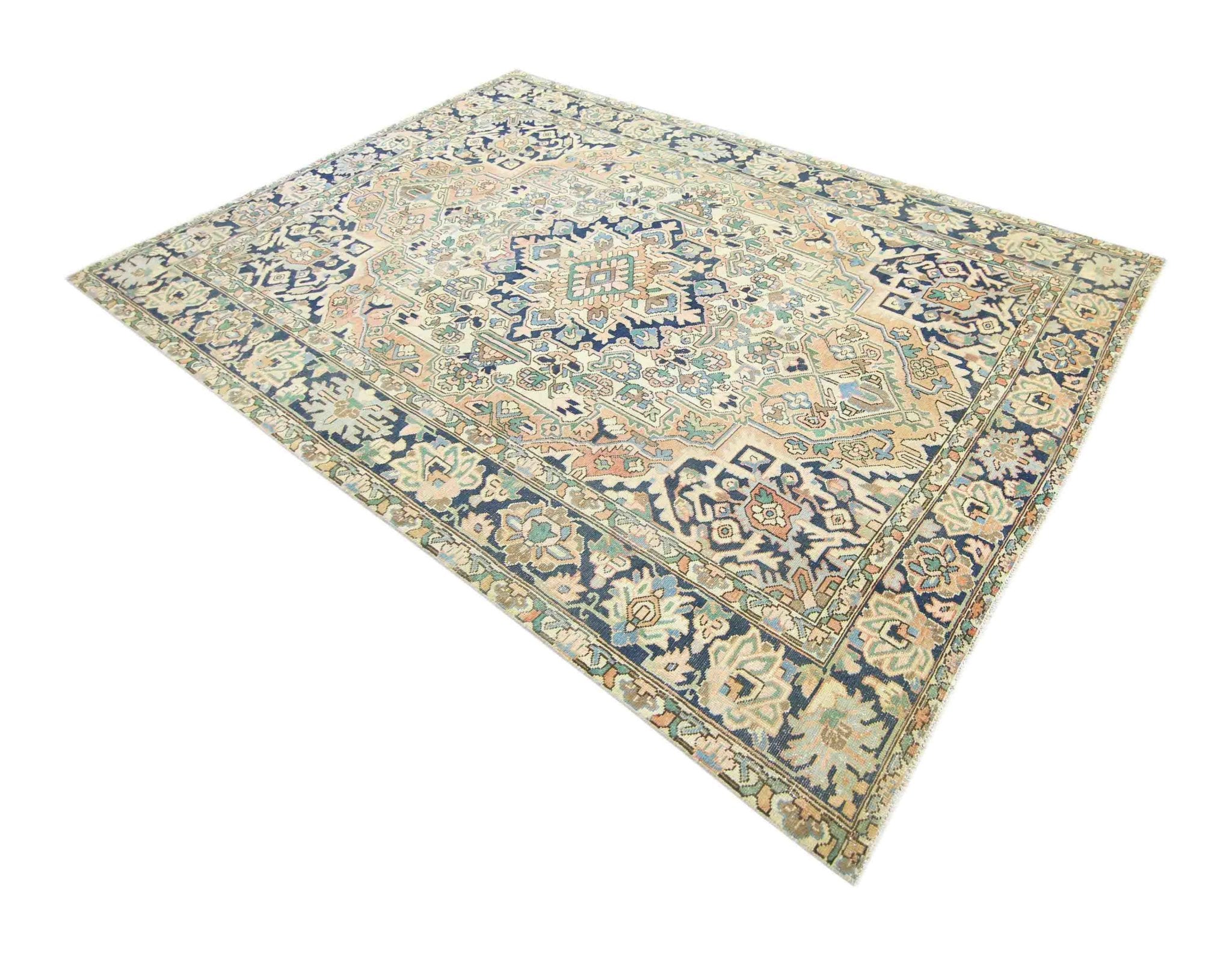 Handmade Vintage Persian Rug | 306 x 209 cm | 10' x 6'10" - Najaf Rugs & Textile