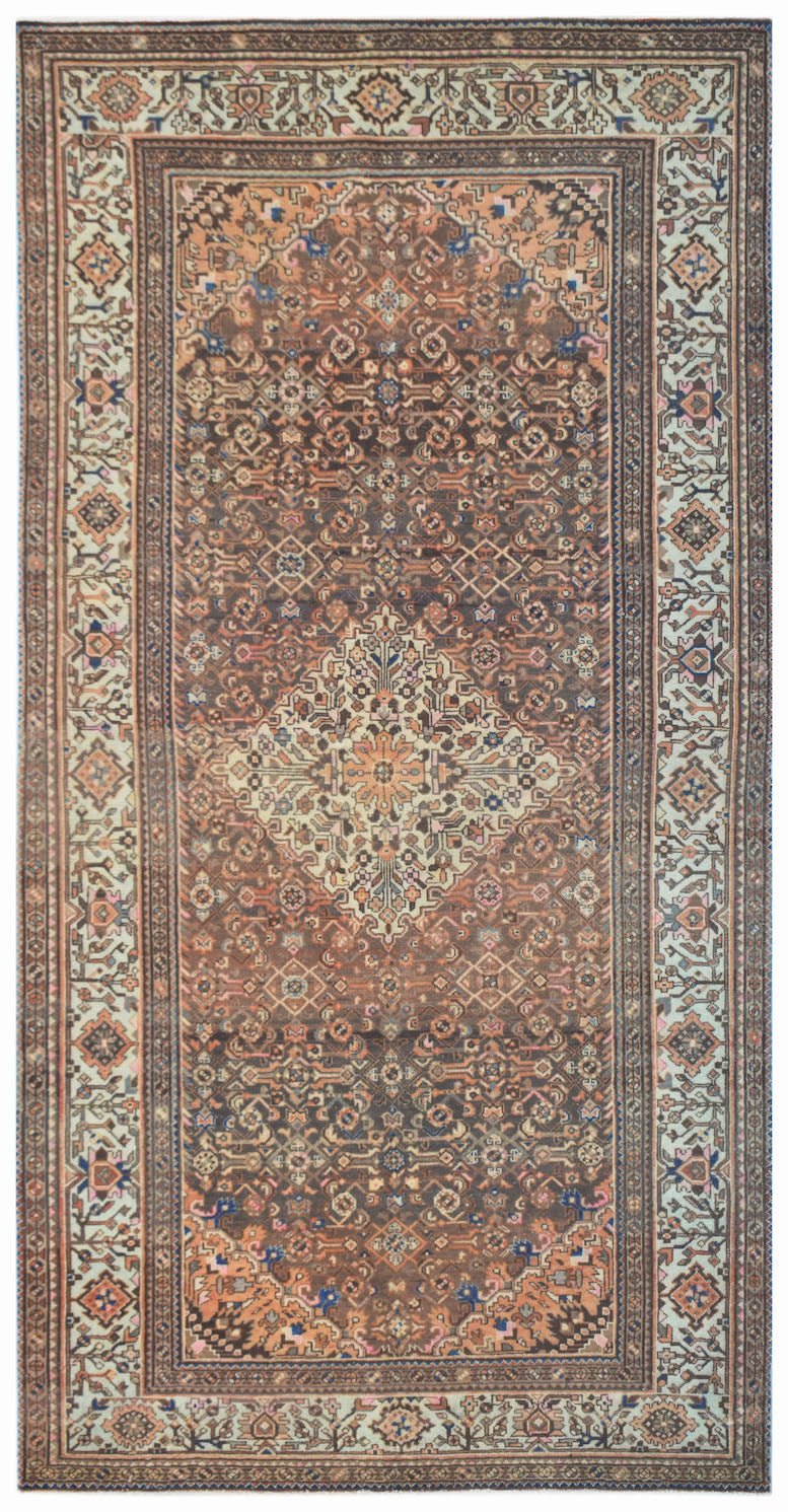 Handmade Vintage Persian Rug | 333 x 170 cm | 10'11" x 5'7" - Najaf Rugs & Textile