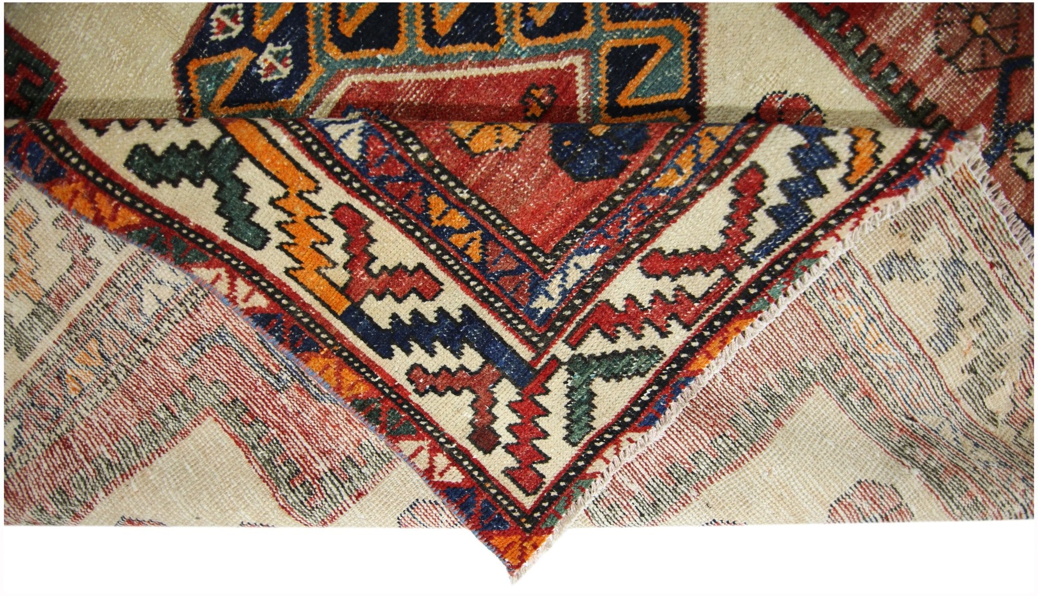 Handmade Vintage Persian Rug | 358 x 158 cm | 11'9" x 5'2" - Najaf Rugs & Textile