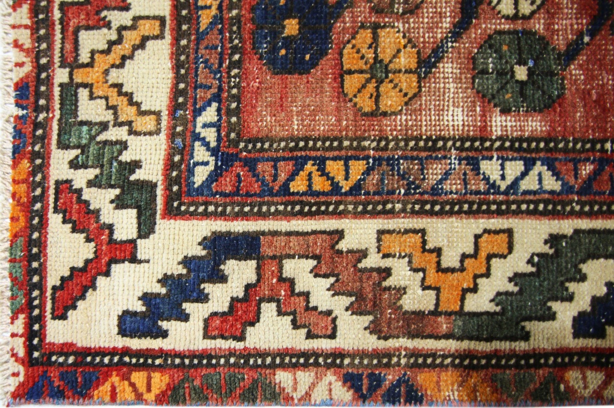 Handmade Vintage Persian Rug | 358 x 158 cm | 11'9" x 5'2" - Najaf Rugs & Textile