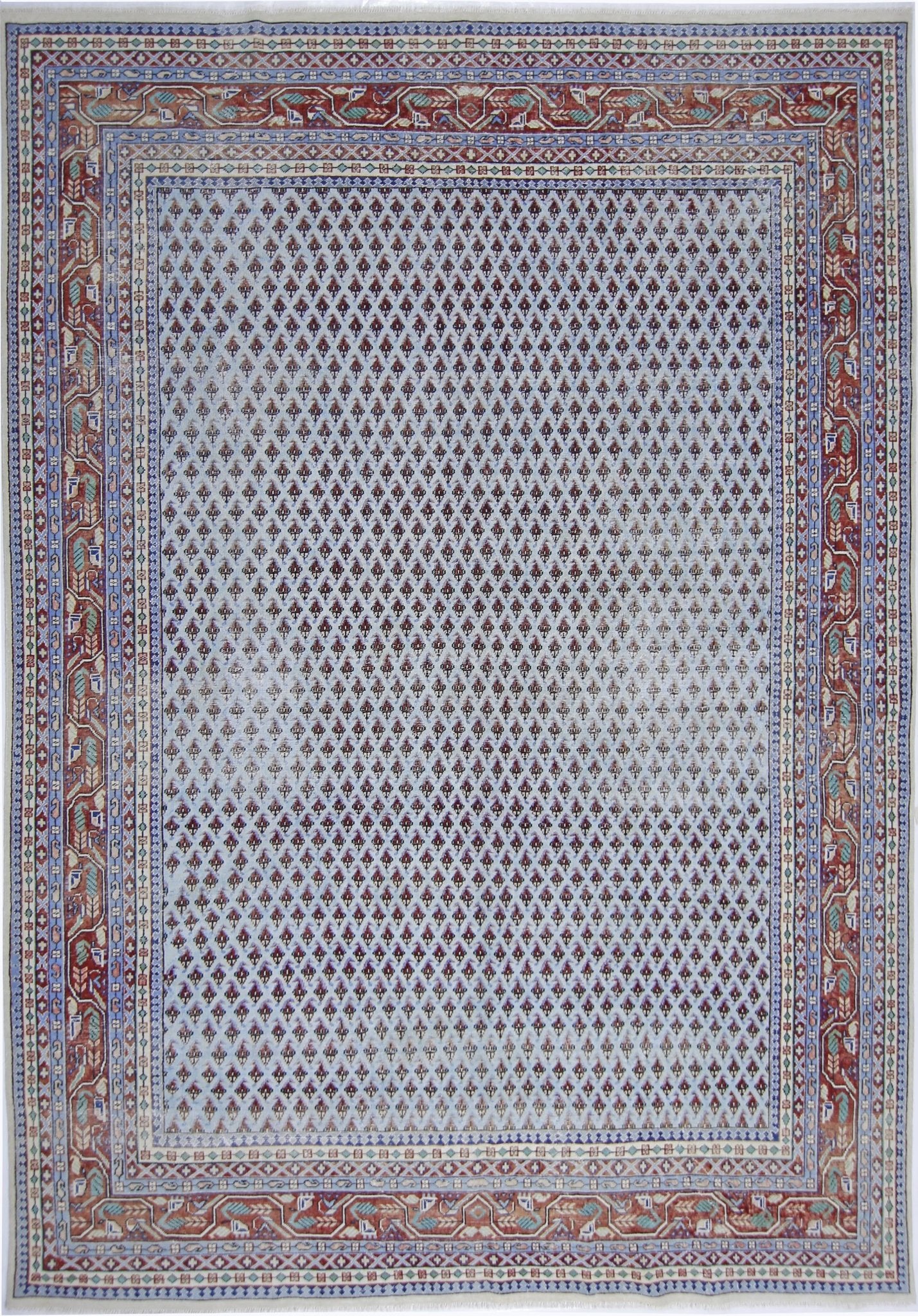 Handmade Vintage Persian Saraband Rug | 323 x 244 cm | 10'7" x 8' - Najaf Rugs & Textile