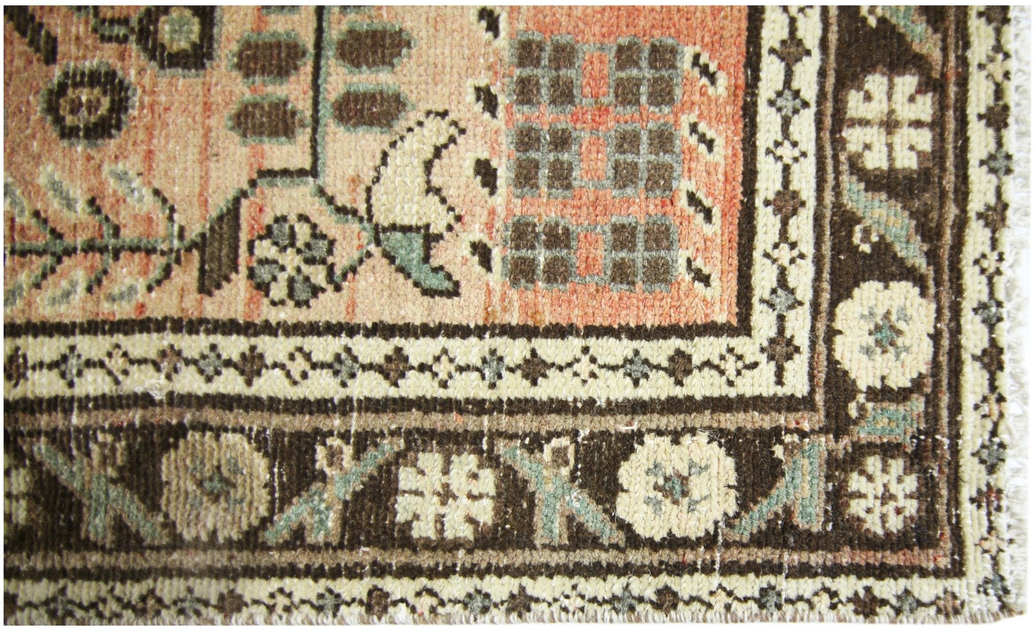 Handmade Vintage Persian Sarouk Hallway Runner | 292 x 101 cm | 9'7" x 3'4" - Najaf Rugs & Textile