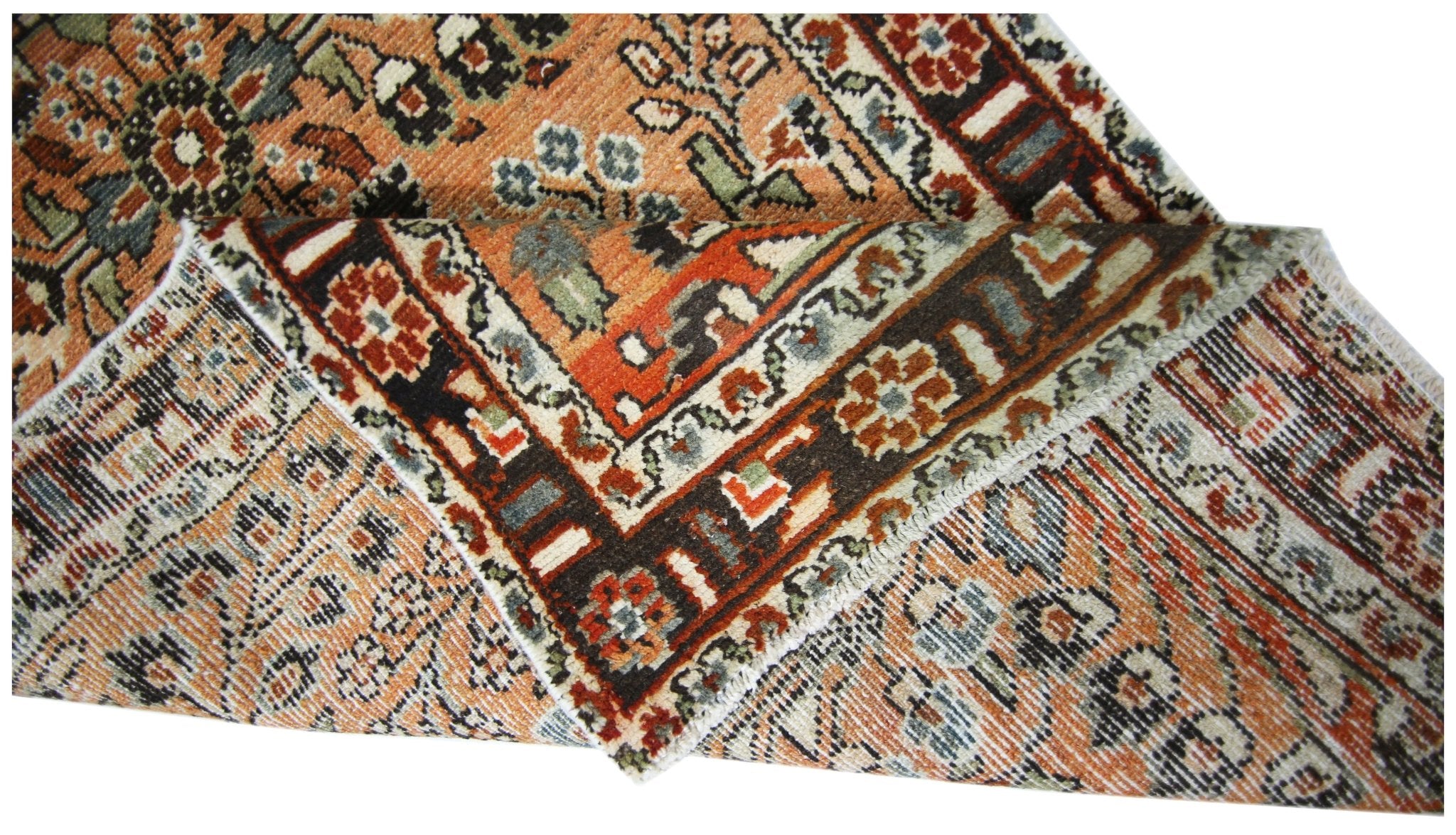 Handmade Vintage Persian Sarouk Hallway Runner | 760 x 83 cm | 24'11" x 2'9" - Najaf Rugs & Textile