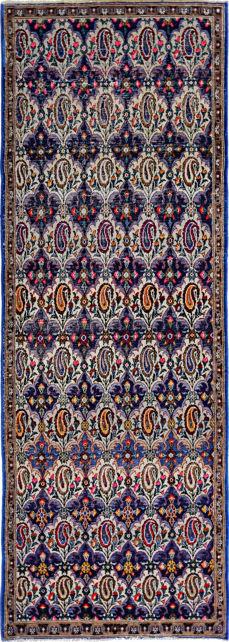 Handmade Vintage Persian Senneh Hallway Runner | 243 x 81 cm | 8' x 2'8" - Najaf Rugs & Textile