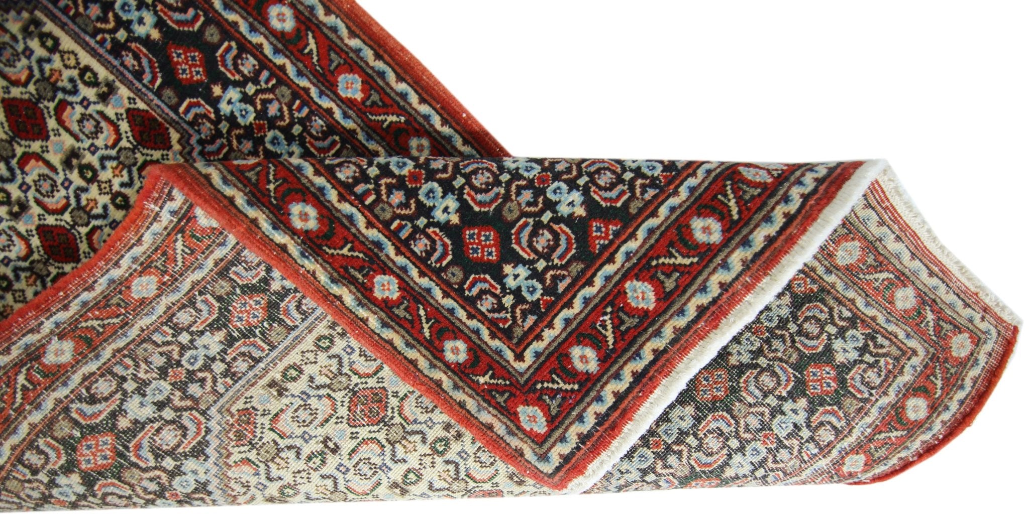Handmade Vintage Persian Senneh Hallway Runner | 256 x 53 cm | 8'5" x 1'9" - Najaf Rugs & Textile