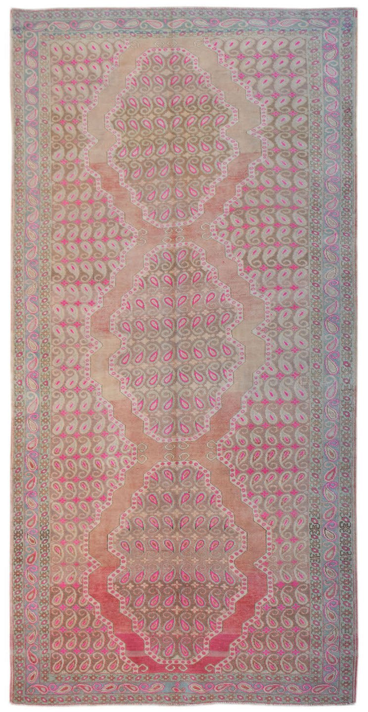 Handmade Vintage Persian Senneh Rug | 315 x 162 cm | 10'4" x 5'4" - Najaf Rugs & Textile