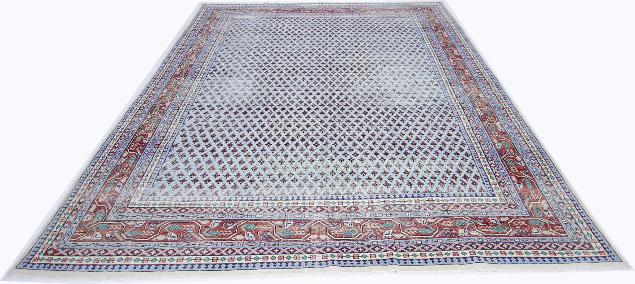 Handmade Vintage Persian Senneh Rug | 323 x 244 cm | 10'7" x 8' - Najaf Rugs & Textile