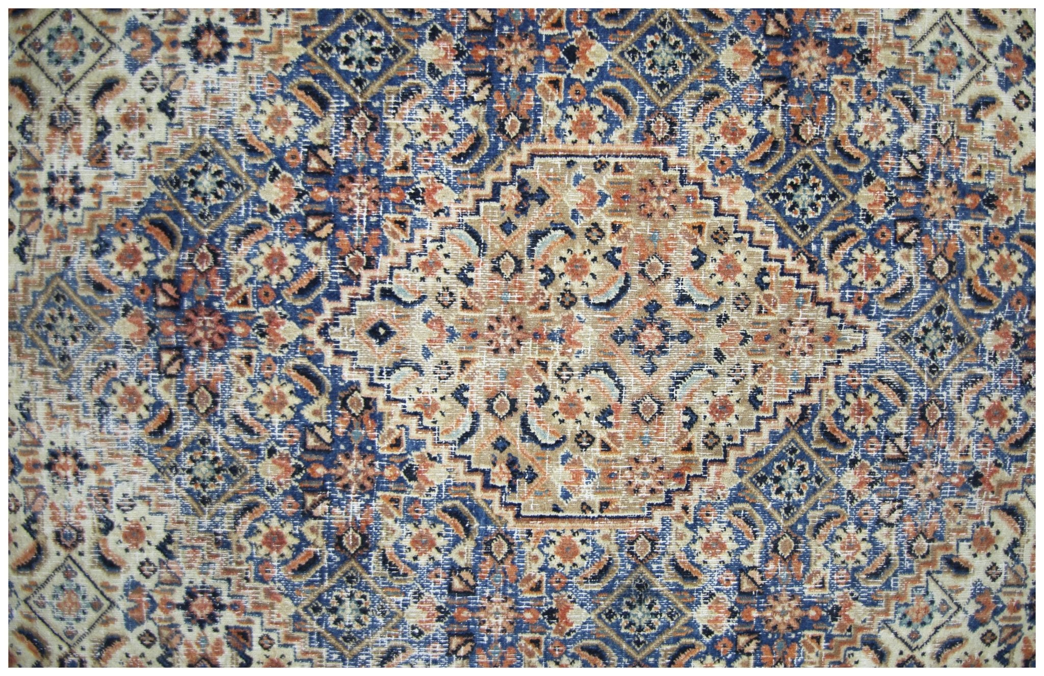 Handmade Vintage Persian Senneh Rug | 352 x 256 cm | 11'6" x 8'5" - Najaf Rugs & Textile