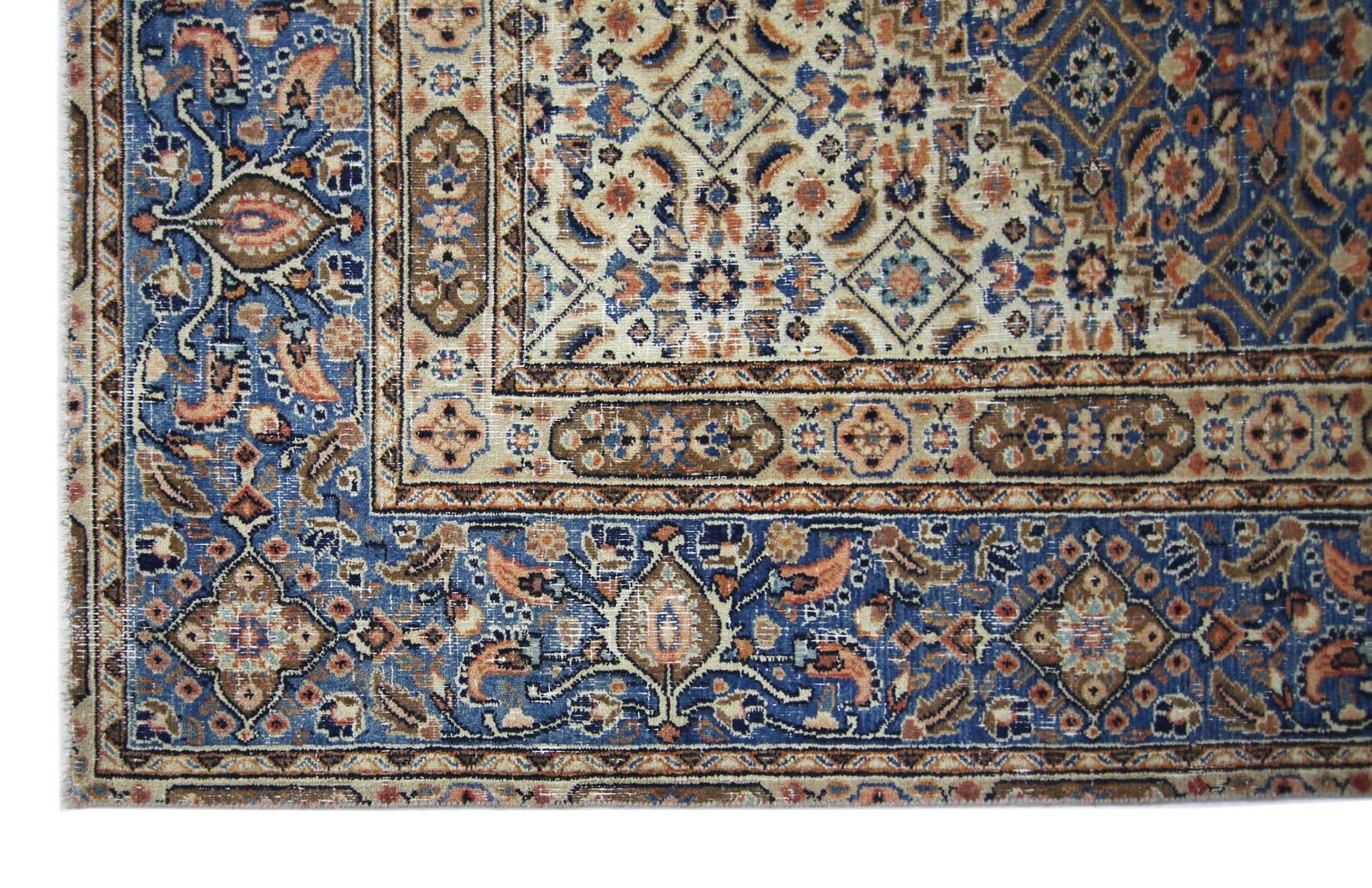 Handmade Vintage Persian Senneh Rug | 352 x 256 cm | 11'6" x 8'5" - Najaf Rugs & Textile