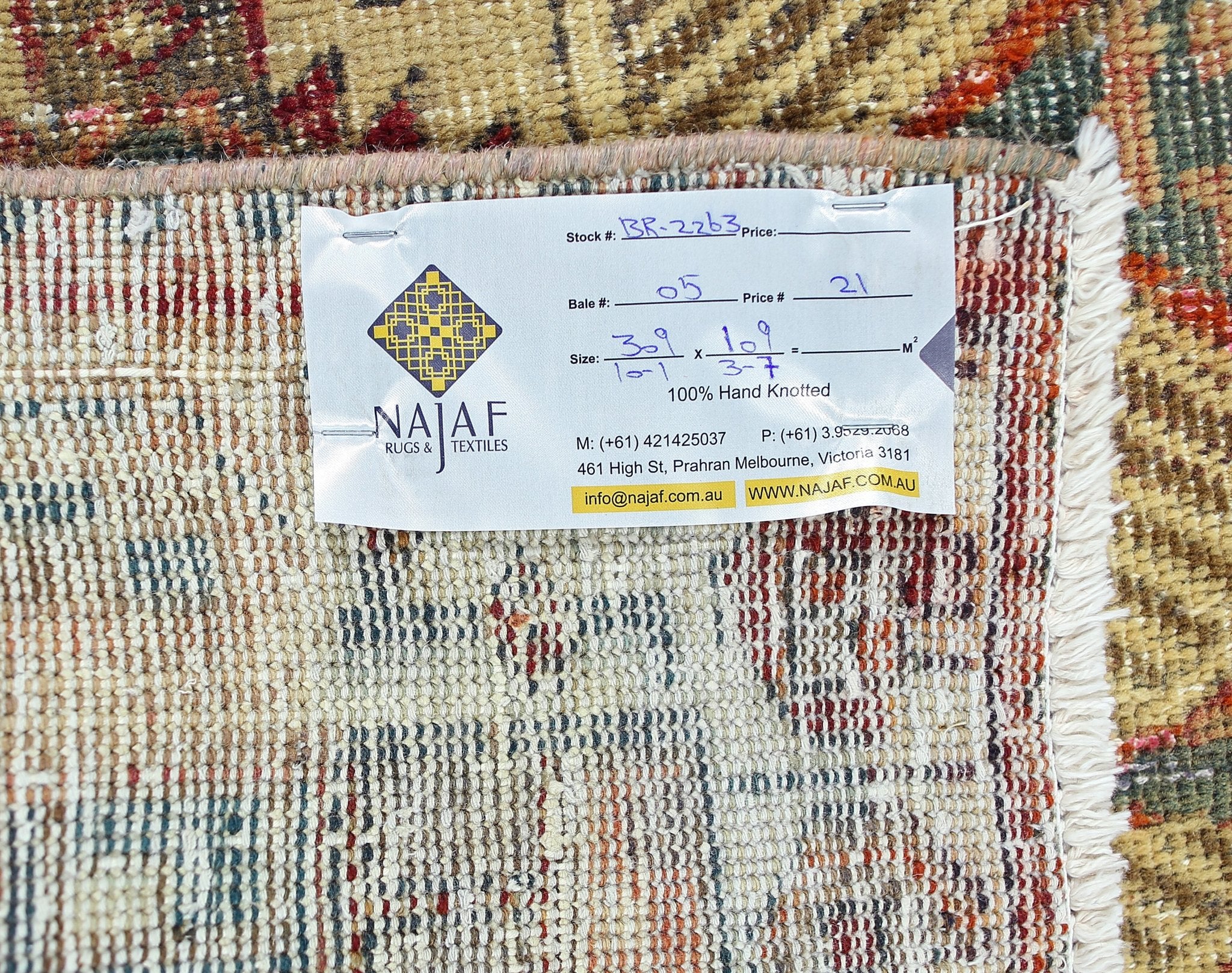 Handmade Vintage Persian Serab Hallway Runner | 309 x 109 cm | 10'1" x 3'7" - Najaf Rugs & Textile