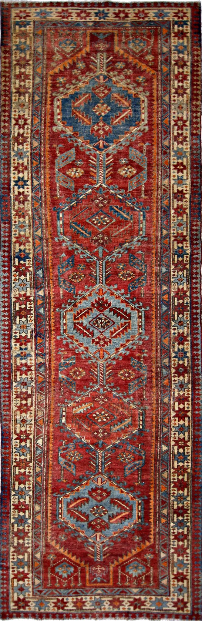 Handmade Vintage Persian Serab Hallway Runner | 313 x 99 cm | 10'3" x 3'3" - Najaf Rugs & Textile