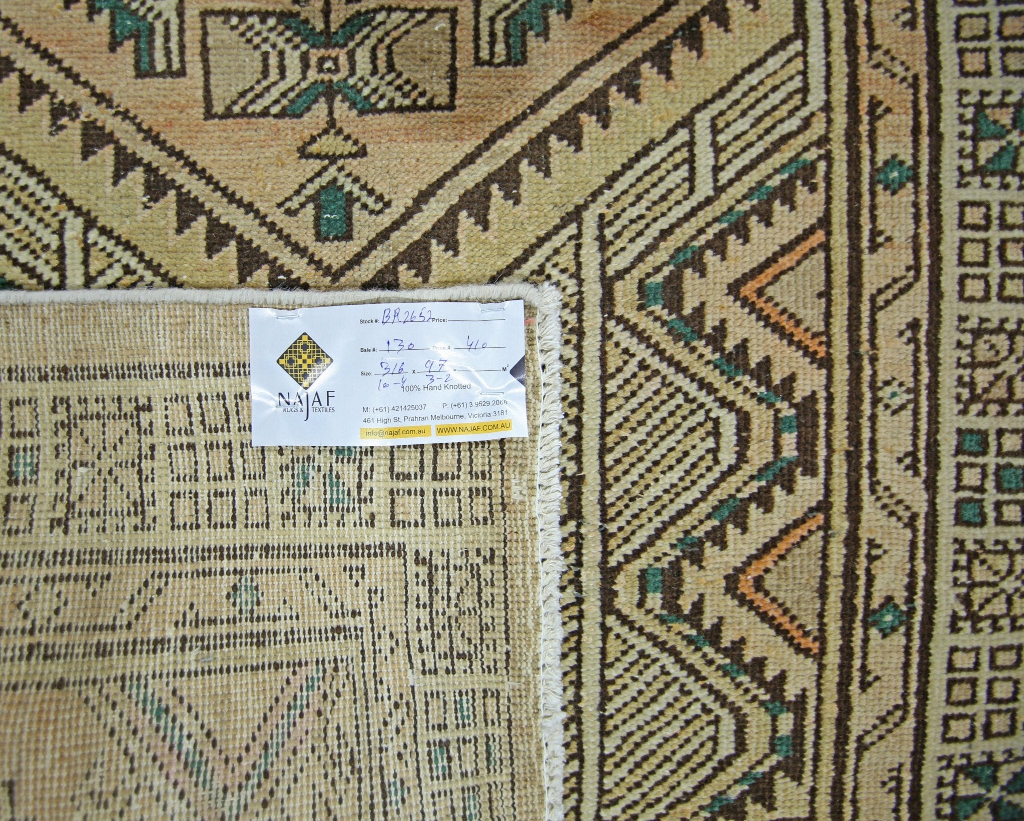 Handmade Vintage Persian Serab Hallway Runner | 316 x 97 cm | 10'4" x 3'2" - Najaf Rugs & Textile