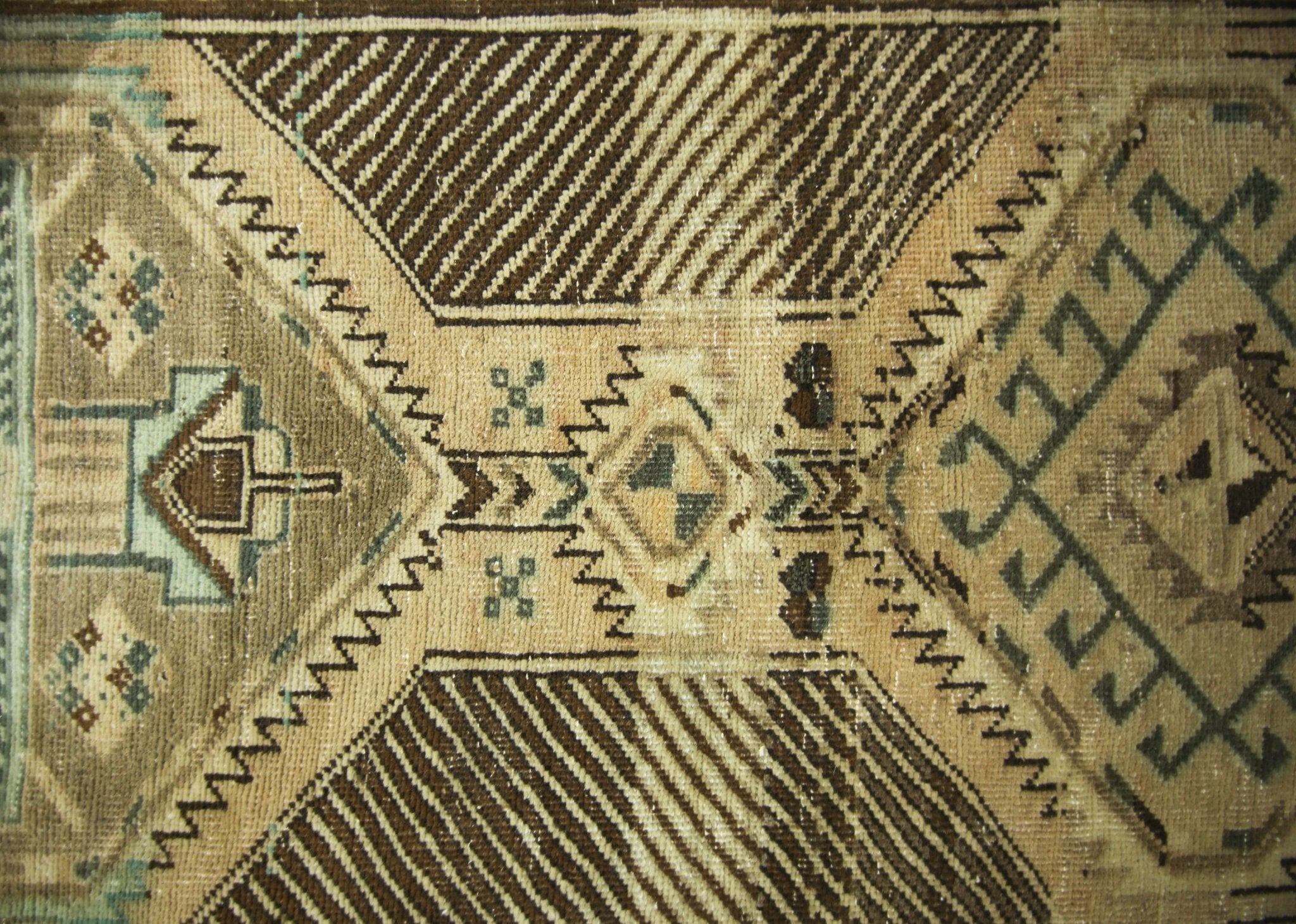 Handmade Vintage Persian Serab Hallway Runner | 345 x 104 cm | 11'4" x 3'6" - Najaf Rugs & Textile