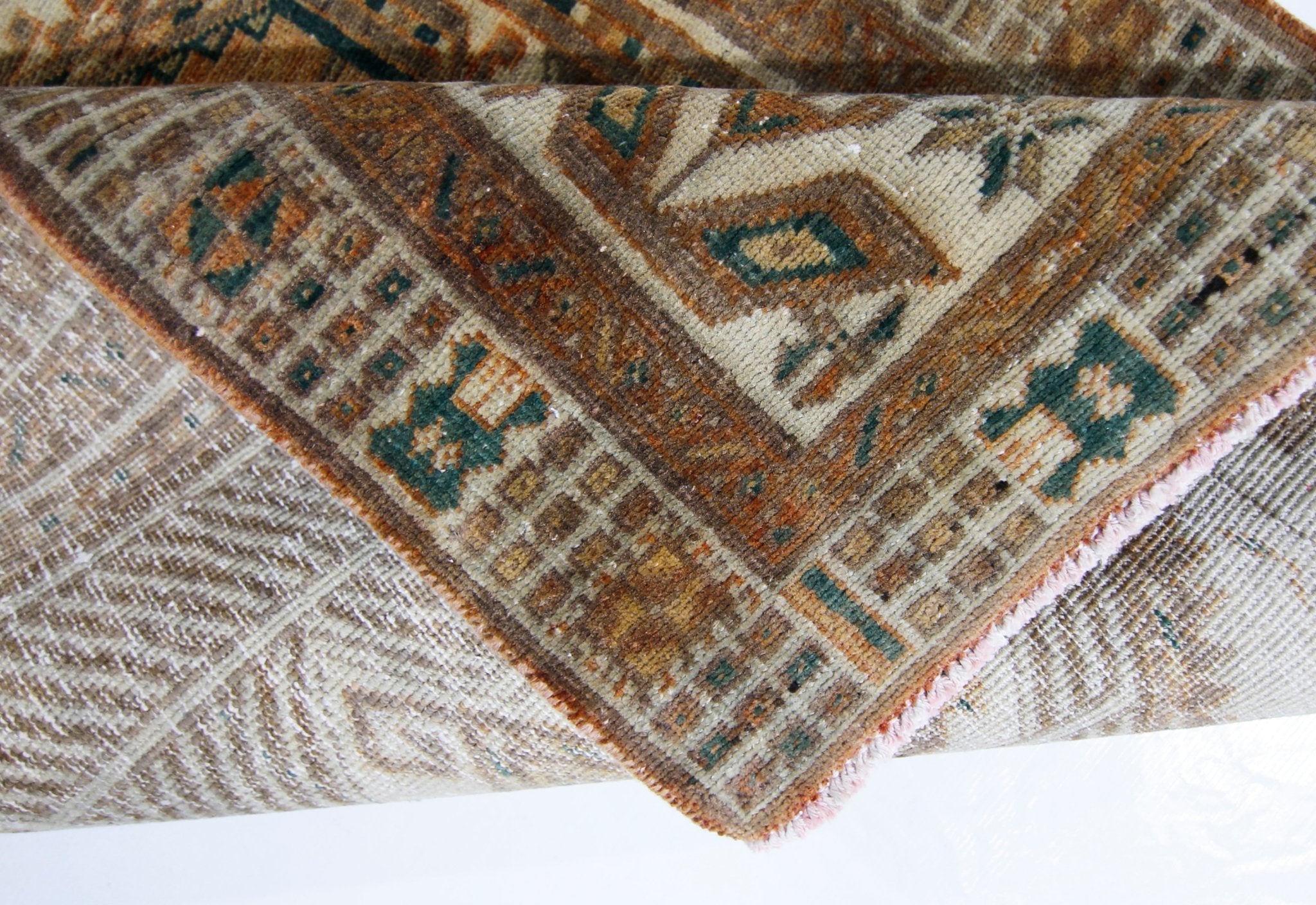 Handmade Vintage Persian Serab Hallway Runner | 345 x 96 cm | 11'4" x 3'2" - Najaf Rugs & Textile
