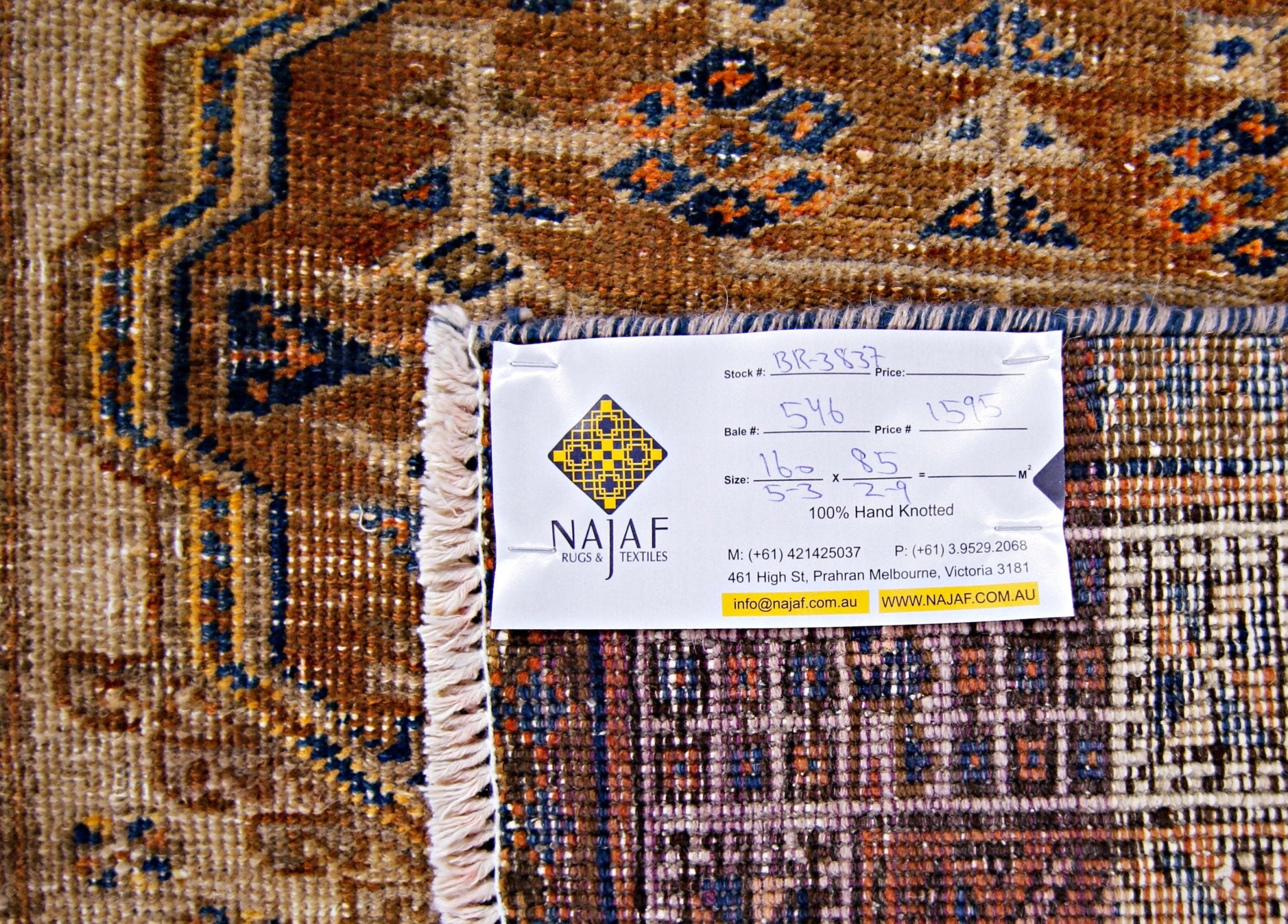 Handmade Vintage Persian Serab Rug | 160 x 85 cm | 5'3" x 2'9" - Najaf Rugs & Textile