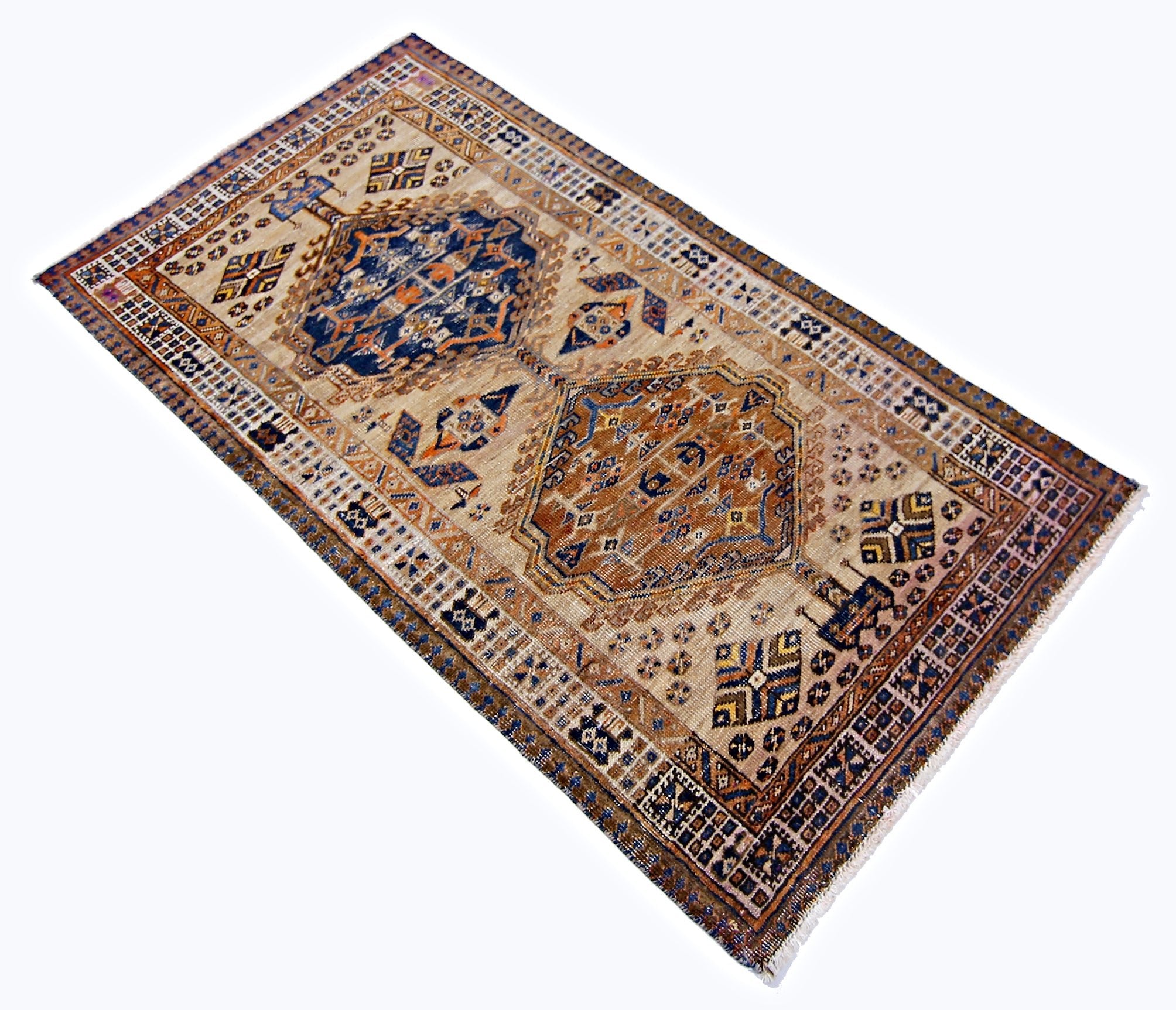 Handmade Vintage Persian Serab Rug | 160 x 85 cm | 5'3" x 2'9" - Najaf Rugs & Textile