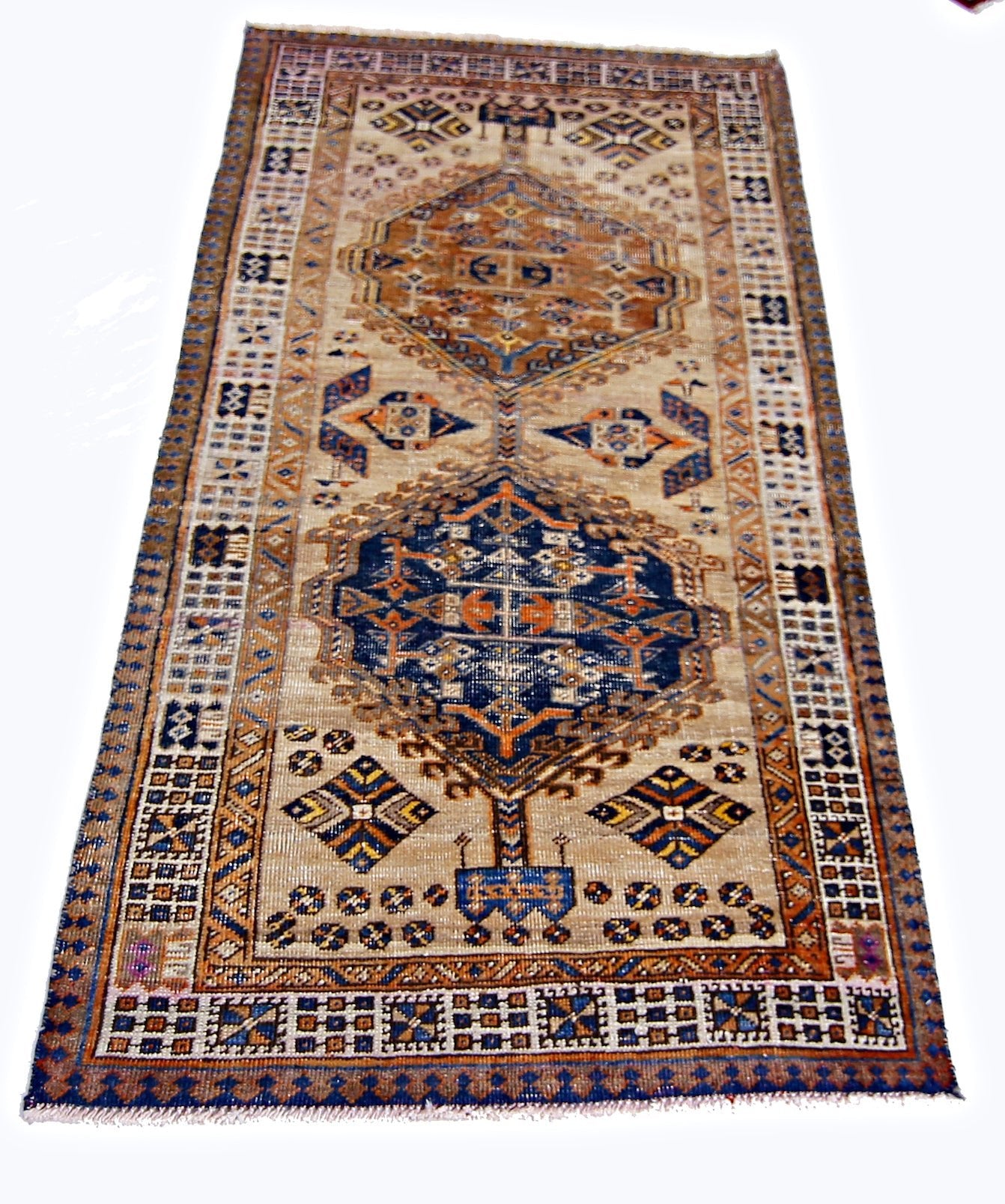 Handmade Vintage Persian Serab Rug | 160 x 85 cm | 5'3" x 2'9" - Najaf Rugs & Textile