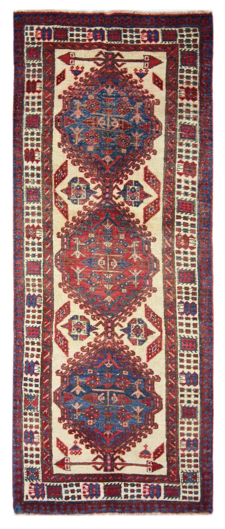 Handmade Vintage Persian Serab Rug | 204 x 83 cm | 6'8" x 2'8" - Najaf Rugs & Textile