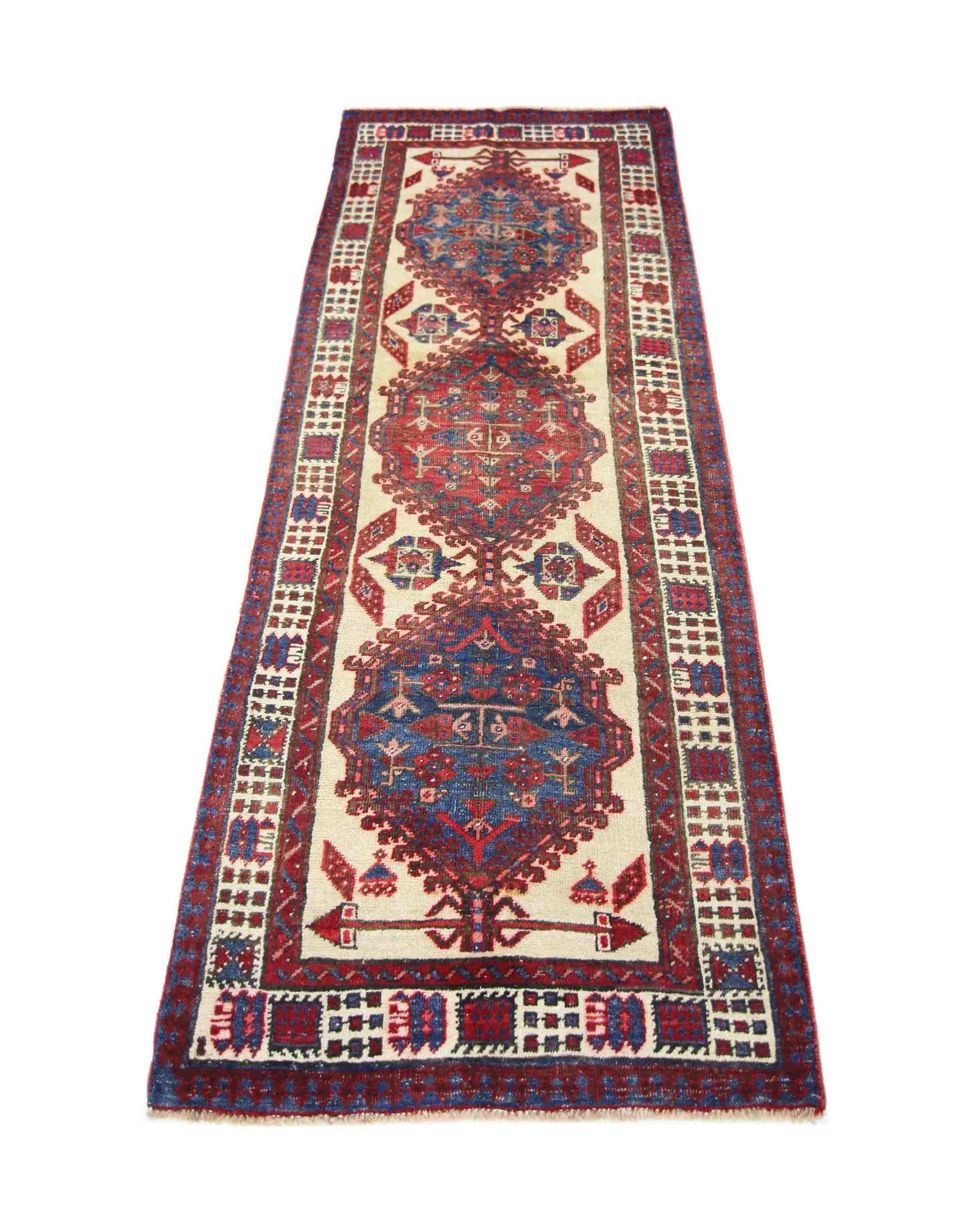Handmade Vintage Persian Serab Rug | 204 x 83 cm | 6'8" x 2'8" - Najaf Rugs & Textile