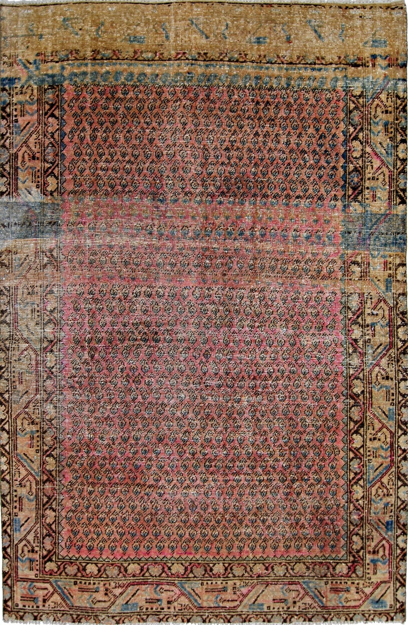 Handmade Vintage Persian Seraband Rug | 191 x 124 cm | 6'3" x 4'1" - Najaf Rugs & Textile