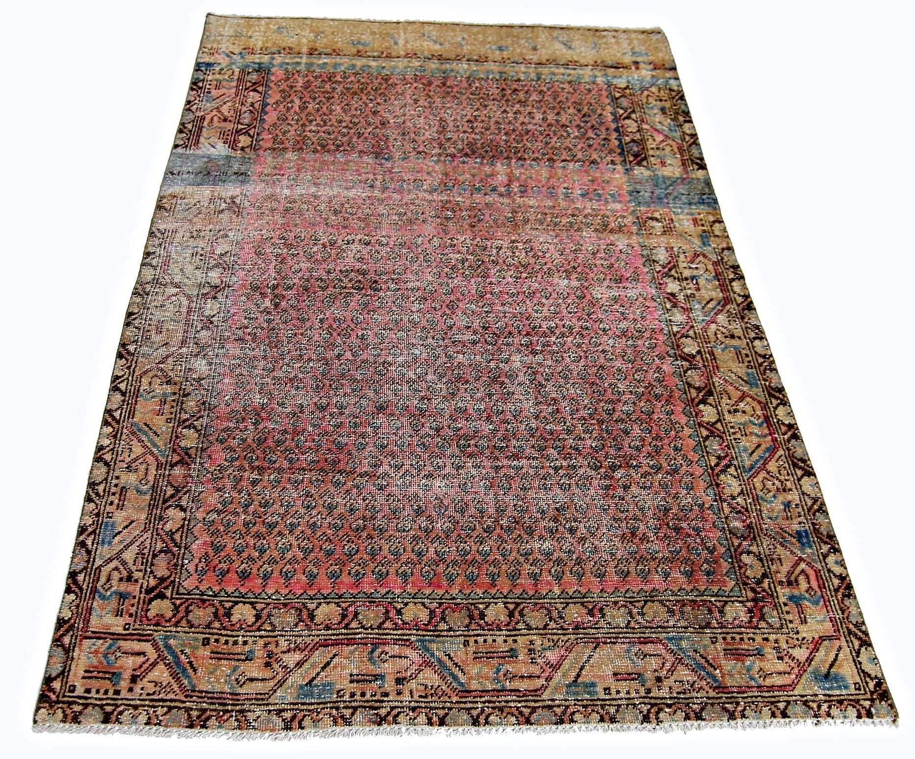 Handmade Vintage Persian Seraband Rug | 191 x 124 cm | 6'3" x 4'1" - Najaf Rugs & Textile