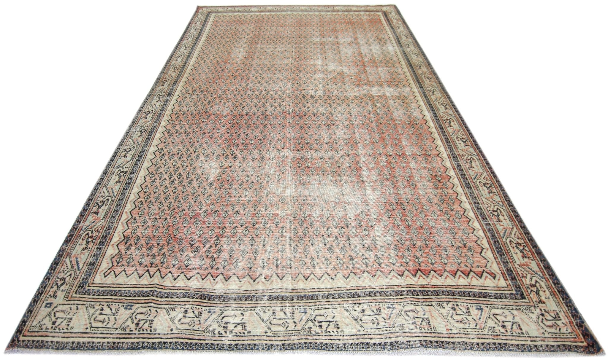 Handmade Vintage Persian Seraband Rug | 328 x 220 cm | 10'9" x 7'3" - Najaf Rugs & Textile