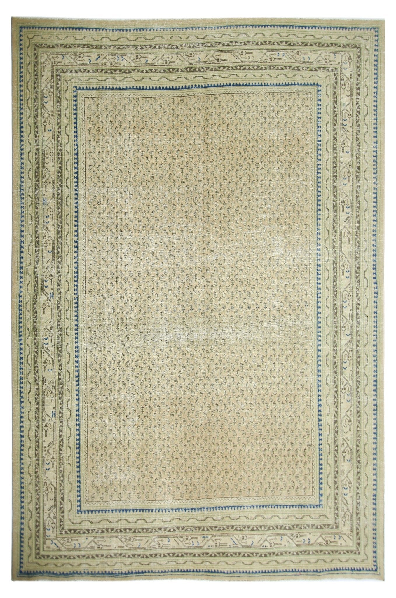 Handmade Vintage Persian Seraband Rug | 330 x 228 cm | 10'10" x 7'6" - Najaf Rugs & Textile