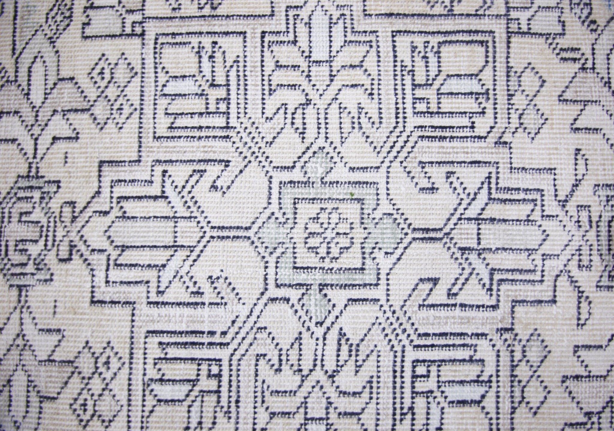 Handmade Vintage Persian Tabriz Hallway Runner | 372 x 90 cm | 12'2" x 2'11" - Najaf Rugs & Textile