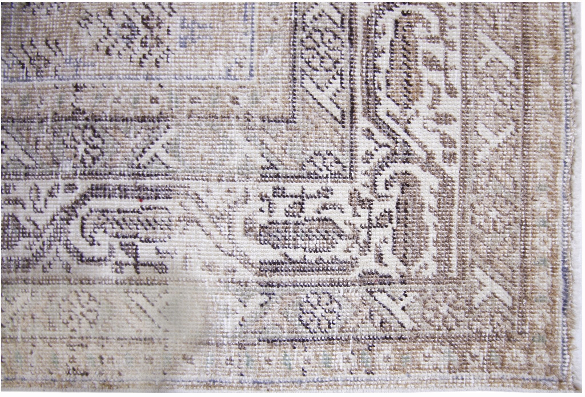 Handmade Vintage Persian Tabriz Hallway Runner | 396 x 92 cm | 13' x 3' - Najaf Rugs & Textile