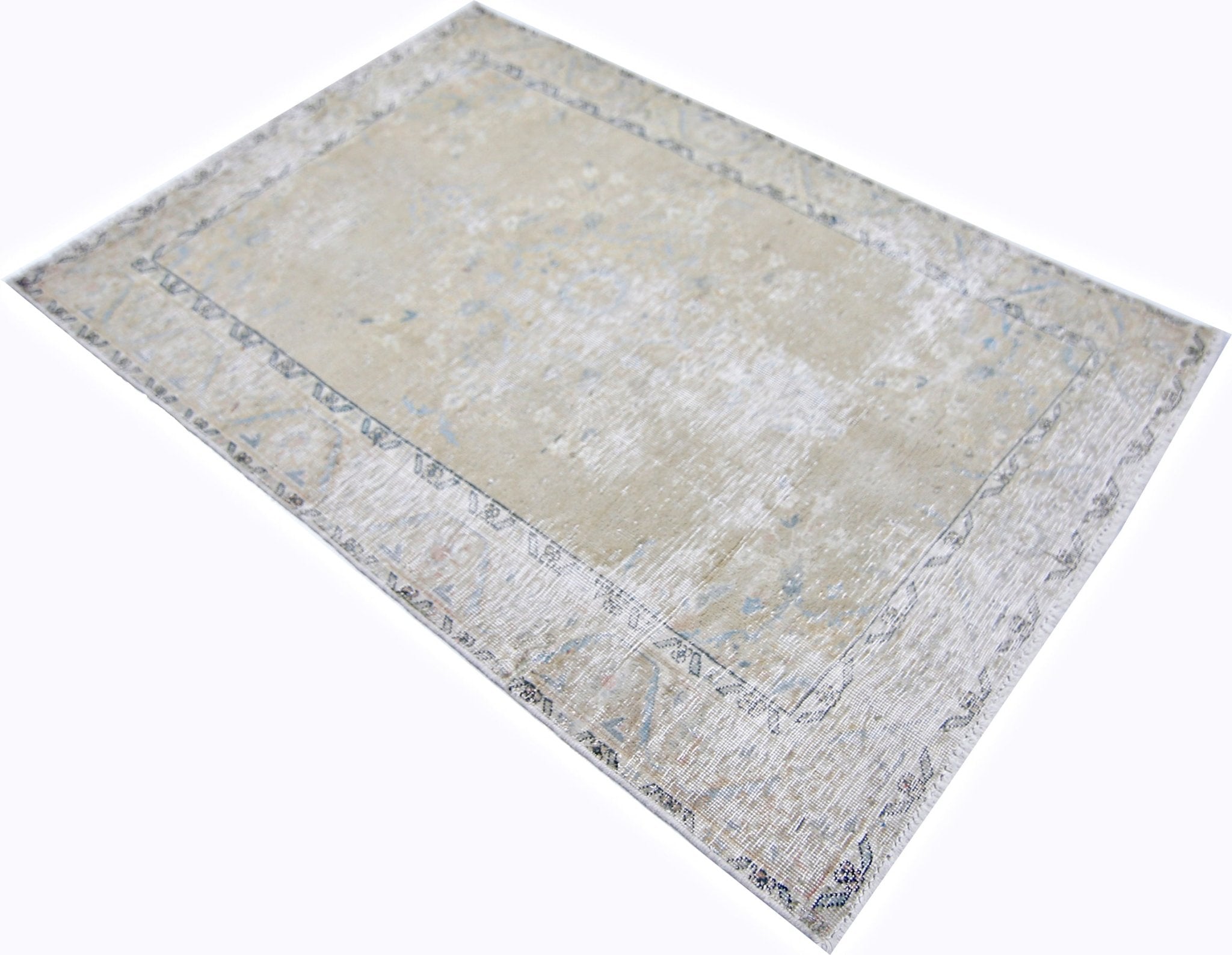 Handmade Vintage Persian Tabriz Rug | 104 x 70 cm | 3'5" x 2'4" - Najaf Rugs & Textile