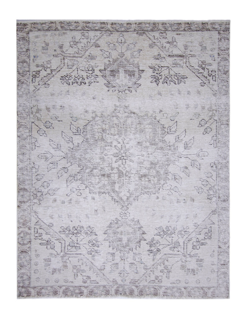 Handmade Vintage Persian Tabriz Rug | 119 x 93 cm | 3'11" x 3'1" - Najaf Rugs & Textile