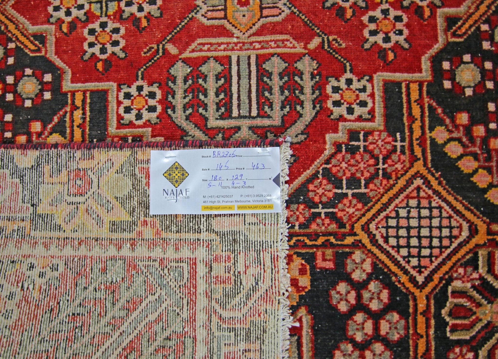 Handmade Vintage Persian Tabriz Rug | 180 x 129 cm | 5'11" x 4'3" - Najaf Rugs & Textile