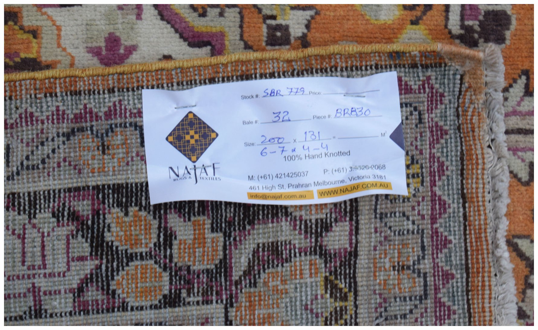 Handmade Vintage Persian Tabriz Rug | 200 x 131 cm | 6'7" x 4'4" - Najaf Rugs & Textile