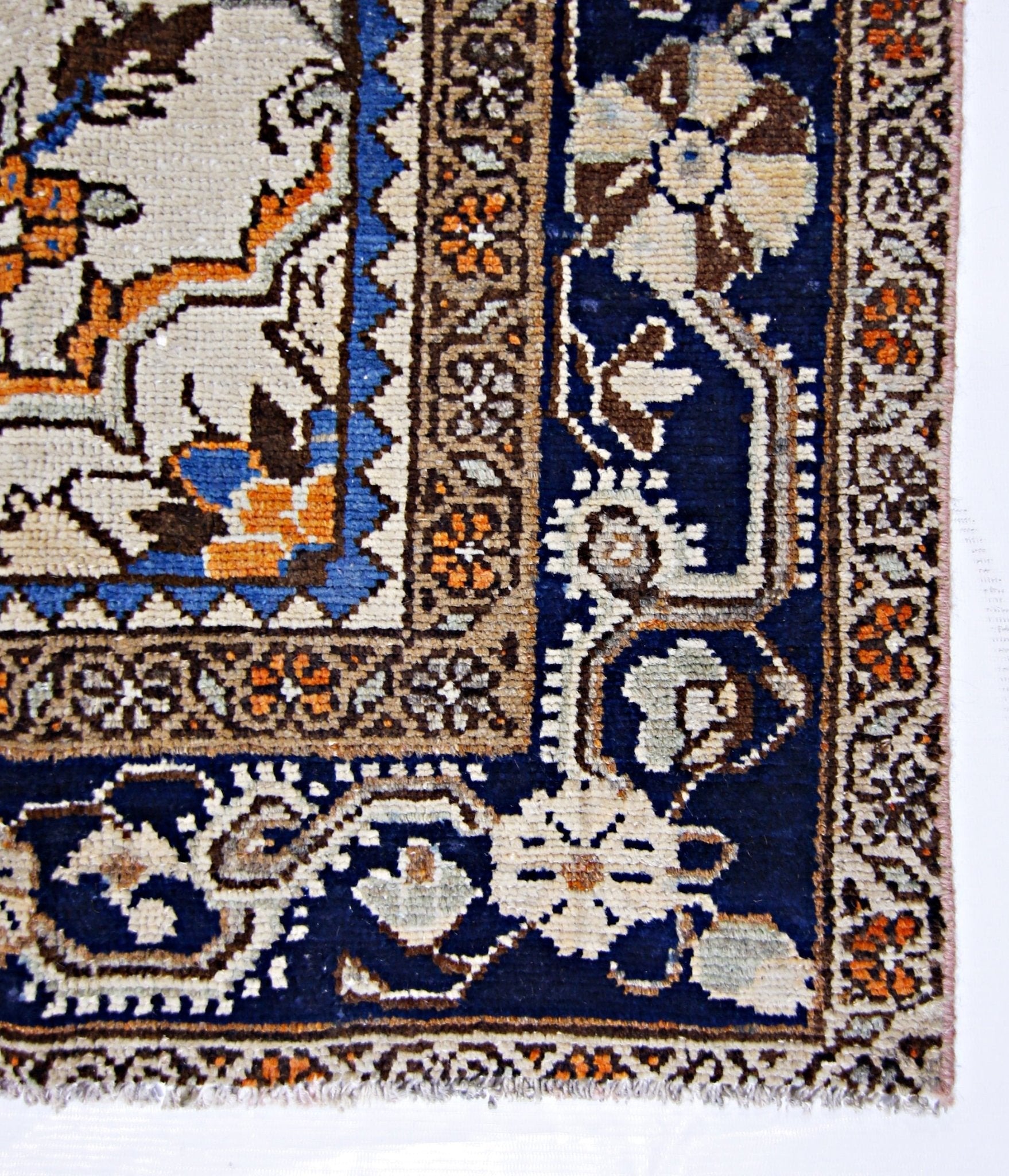 Handmade Vintage Persian Tabriz Rug | 225 x 137 cm | 7'5" x 4'6" - Najaf Rugs & Textile