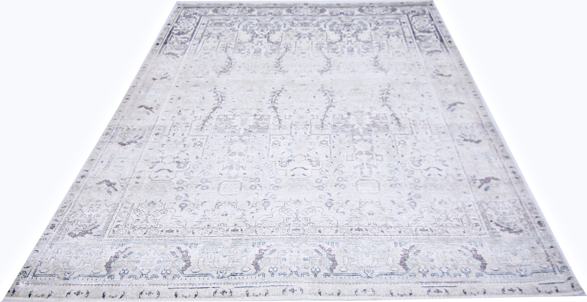 Handmade Vintage Persian Tabriz Rug | 269 x 196 cm | 8'10" x 6'5" - Najaf Rugs & Textile