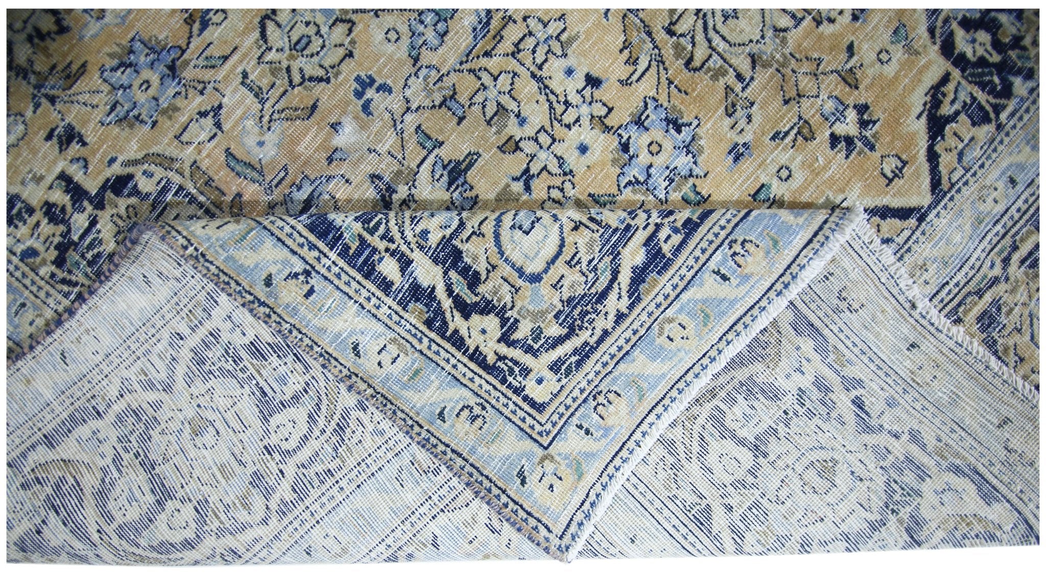 Handmade Vintage Persian Tabriz Rug | 290 x 197 cm | 9'6" x 6'5" - Najaf Rugs & Textile