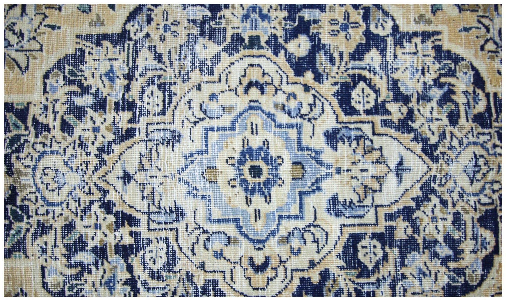 Handmade Vintage Persian Tabriz Rug | 290 x 197 cm | 9'6" x 6'5" - Najaf Rugs & Textile