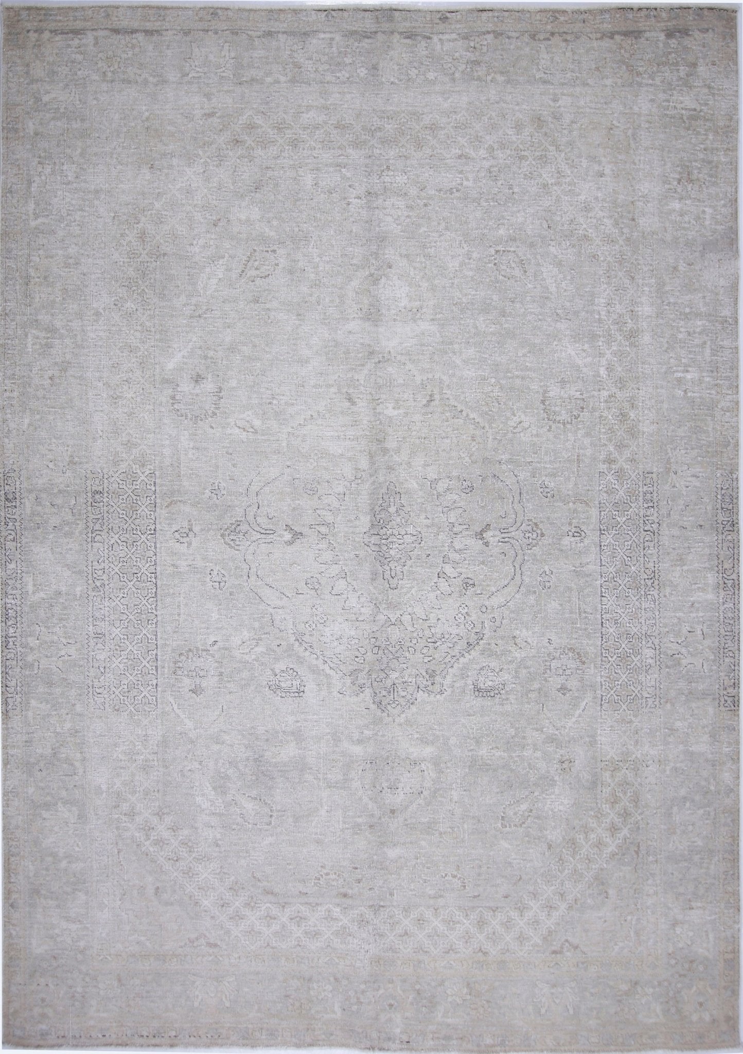 Handmade Vintage Persian Tabriz Rug | 292 x 203 cm | 9'7" x 6'8" - Najaf Rugs & Textile