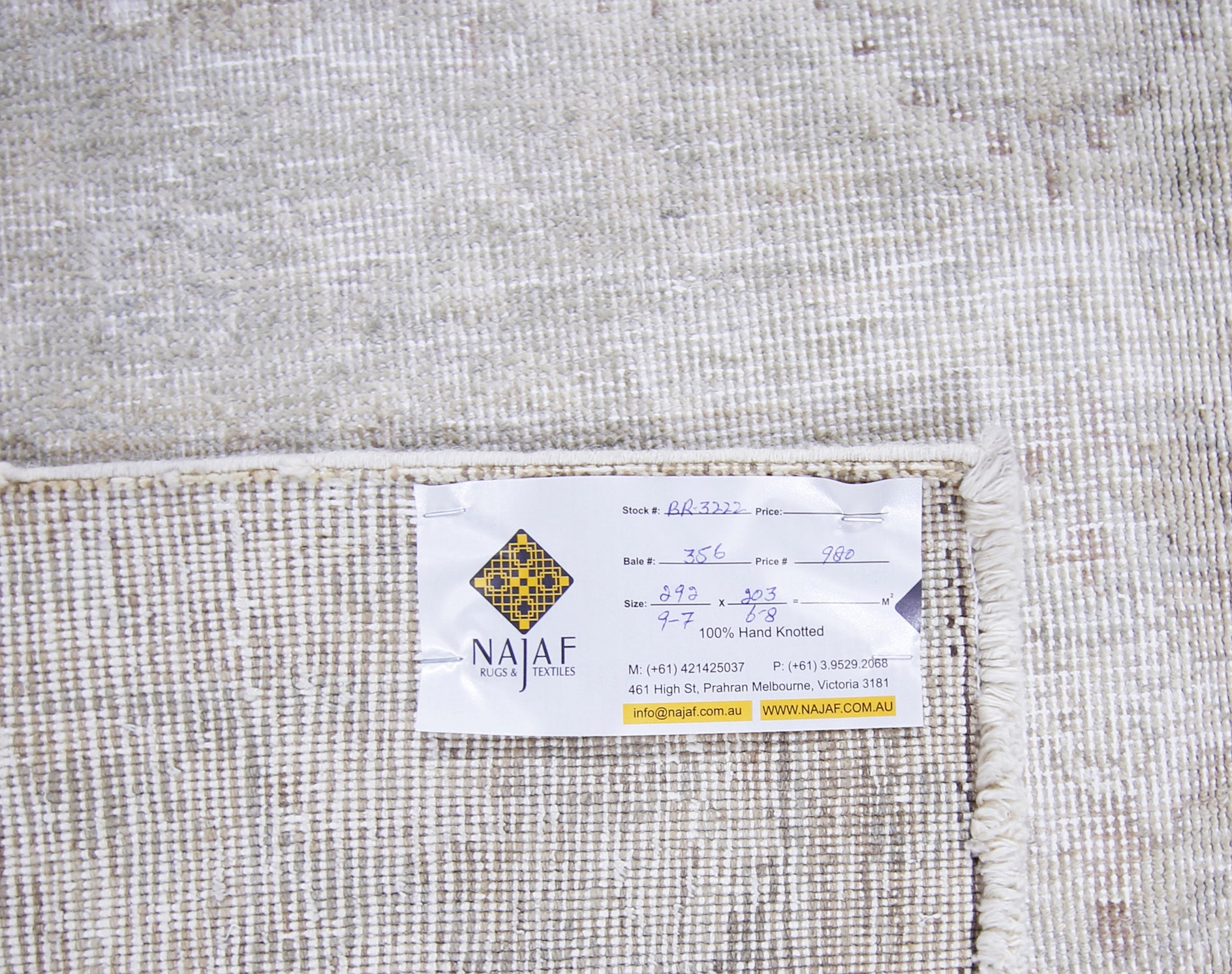 Handmade Vintage Persian Tabriz Rug | 292 x 203 cm | 9'7" x 6'8" - Najaf Rugs & Textile