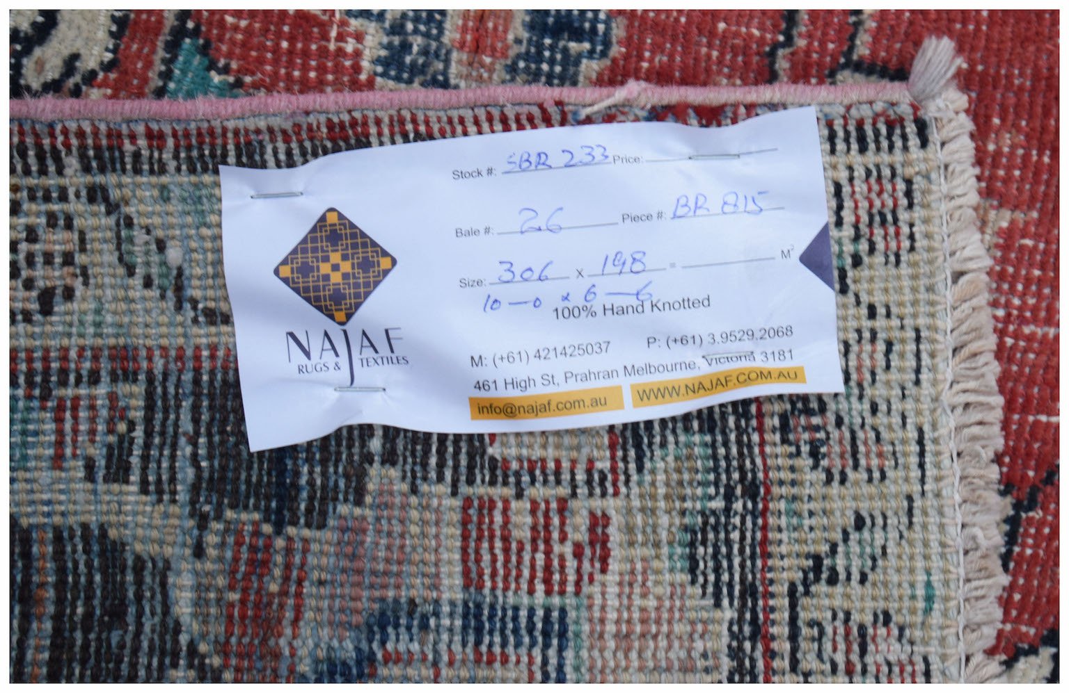 Handmade Vintage Persian Tabriz Rug | 306 x 198 cm | 10' x 6'6" - Najaf Rugs & Textile