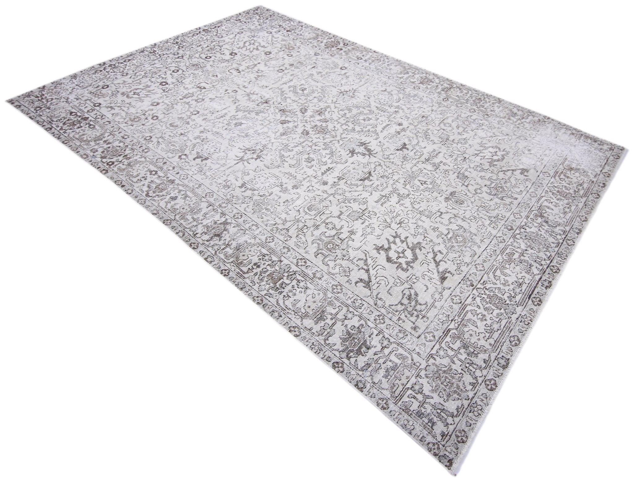 Handmade Vintage Persian Tabriz Rug | 310 x 194 cm | 10'2" x 6'4" - Najaf Rugs & Textile