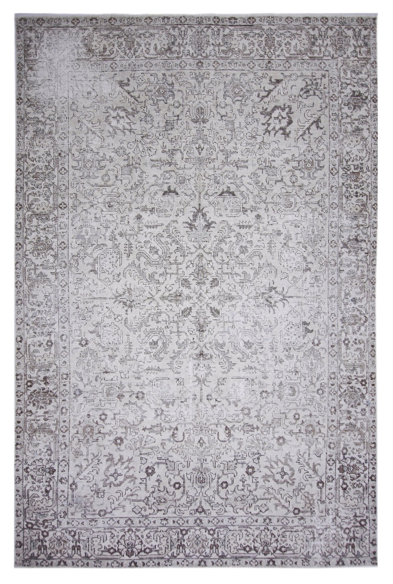 Handmade Vintage Persian Tabriz Rug | 310 x 194 cm | 10'2" x 6'4" - Najaf Rugs & Textile