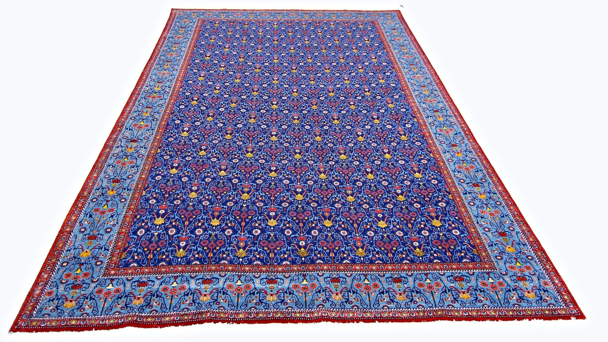 Handmade Vintage Persian Tabriz Rug | 314 x 204 cm | 10'4" x 6'8" - Najaf Rugs & Textile