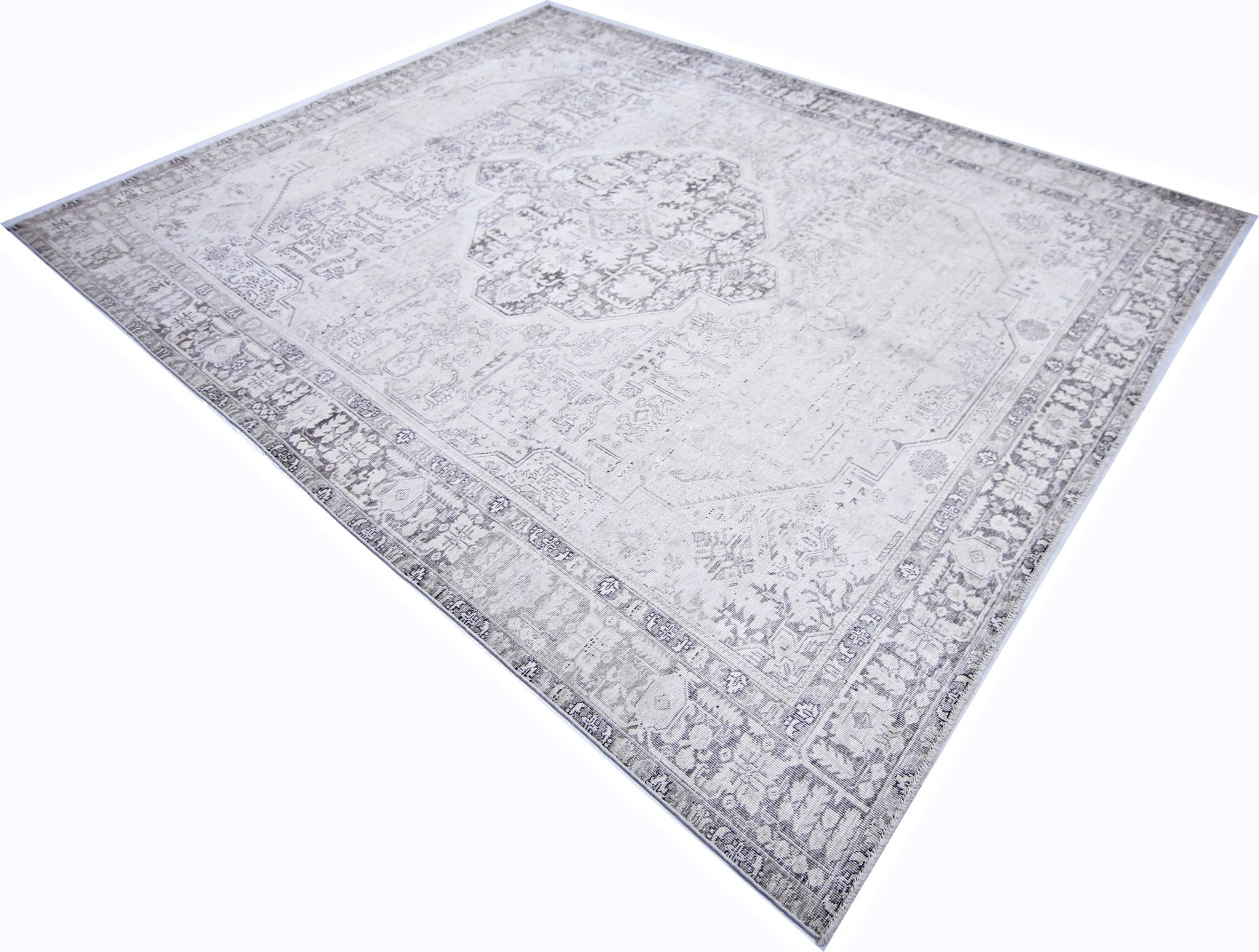 Handmade Vintage Persian Tabriz Rug | 319 x 239 cm | 10'6" x 7'10" - Najaf Rugs & Textile