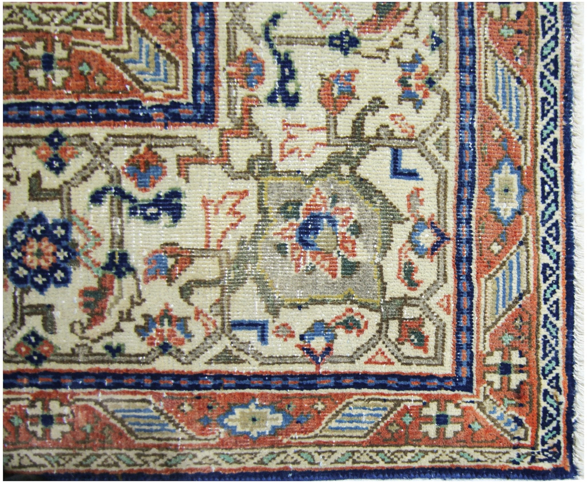 Handmade Vintage Persian Tabriz Rug | 326 x 200 cm | 10'8" x 6'7" - Najaf Rugs & Textile